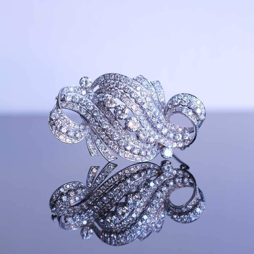 1950's Italian Diamond Brooch