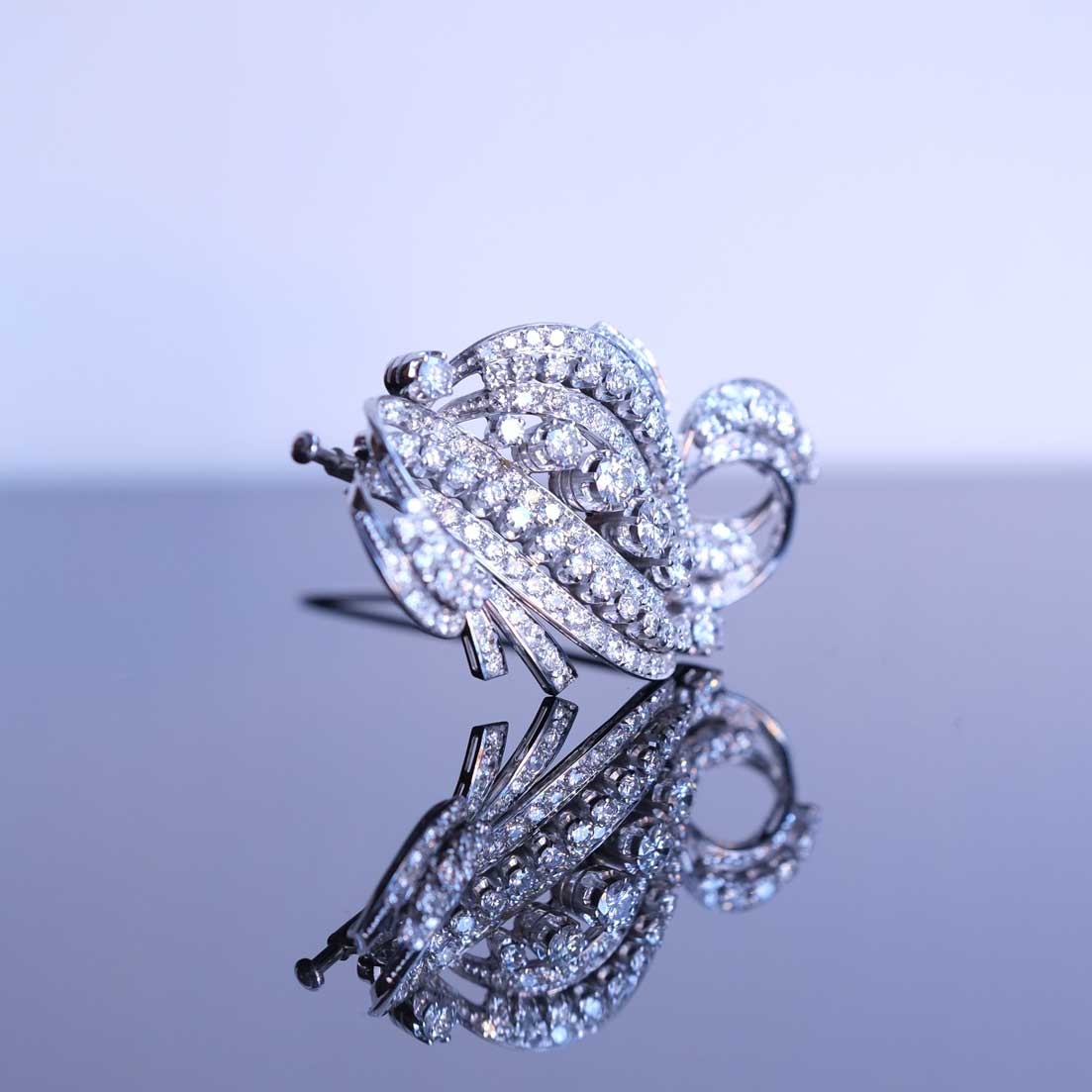 1950's Italian Diamond Brooch