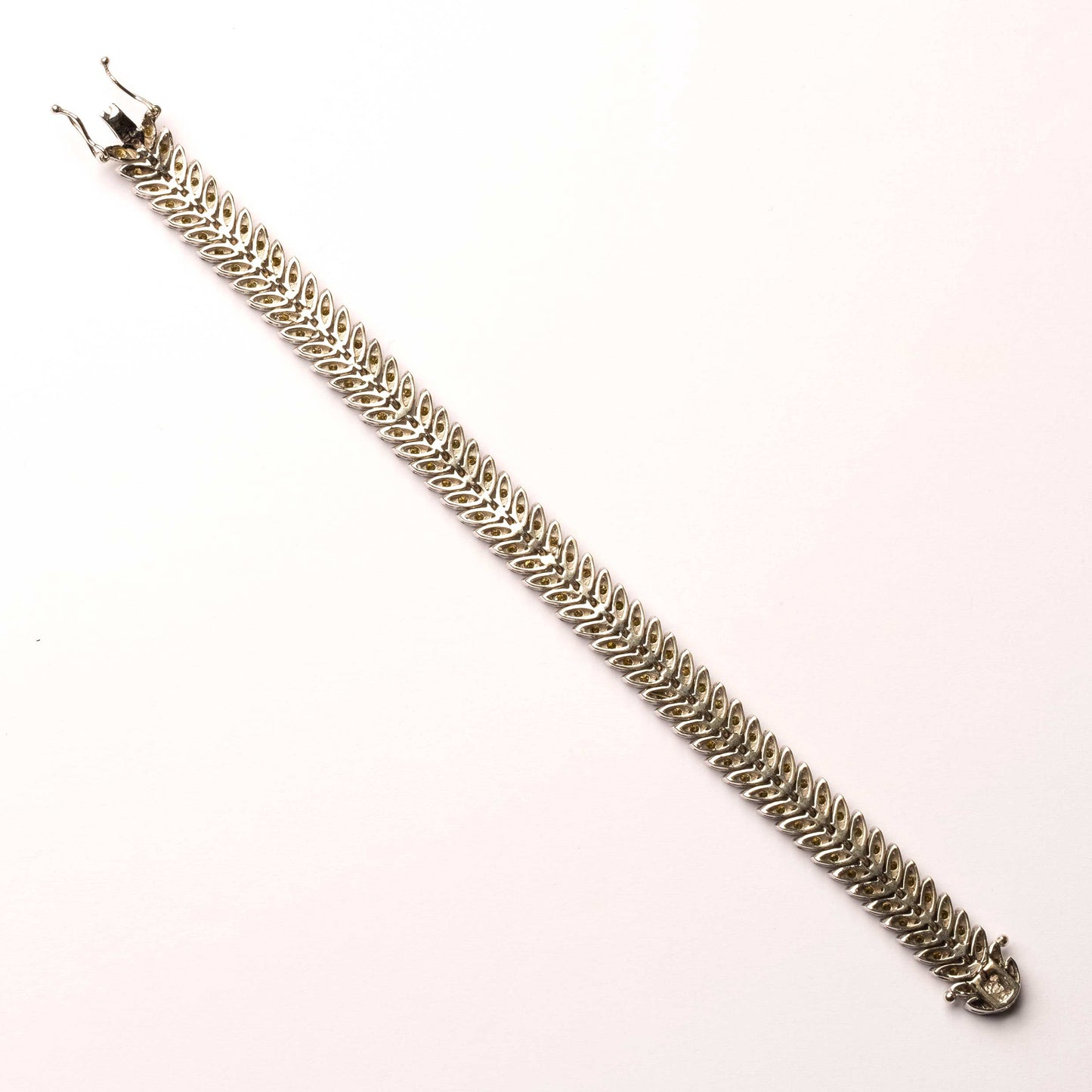 Vintage fancy yellow diamonds bracelet