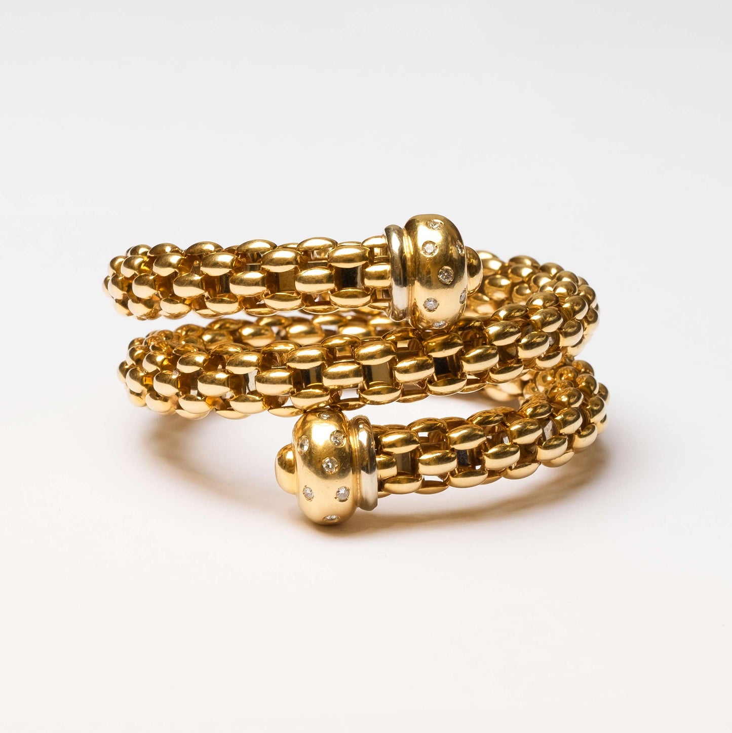 Gold and Diamonds Bracelet signed FOPE