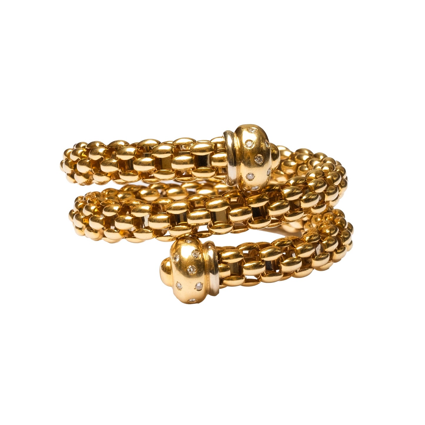 Gold and Diamonds Bracelet signed FOPE
