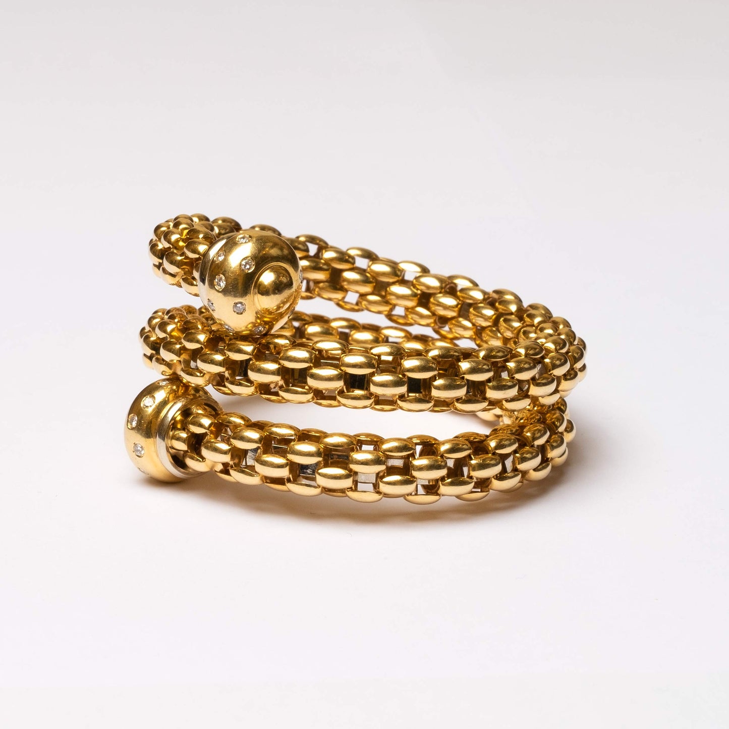 Gold and Diamonds Bracelet signed FOPE