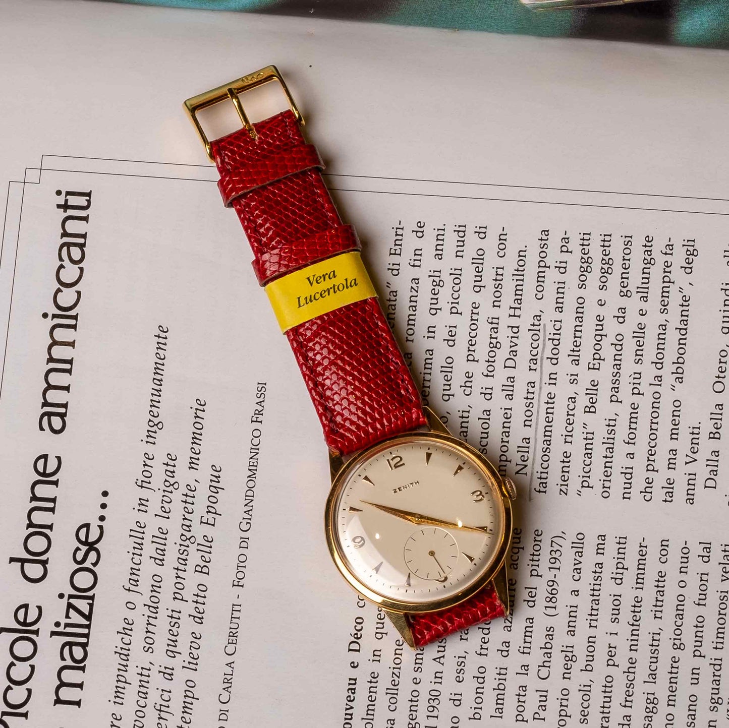Zenith manual winding gold watch