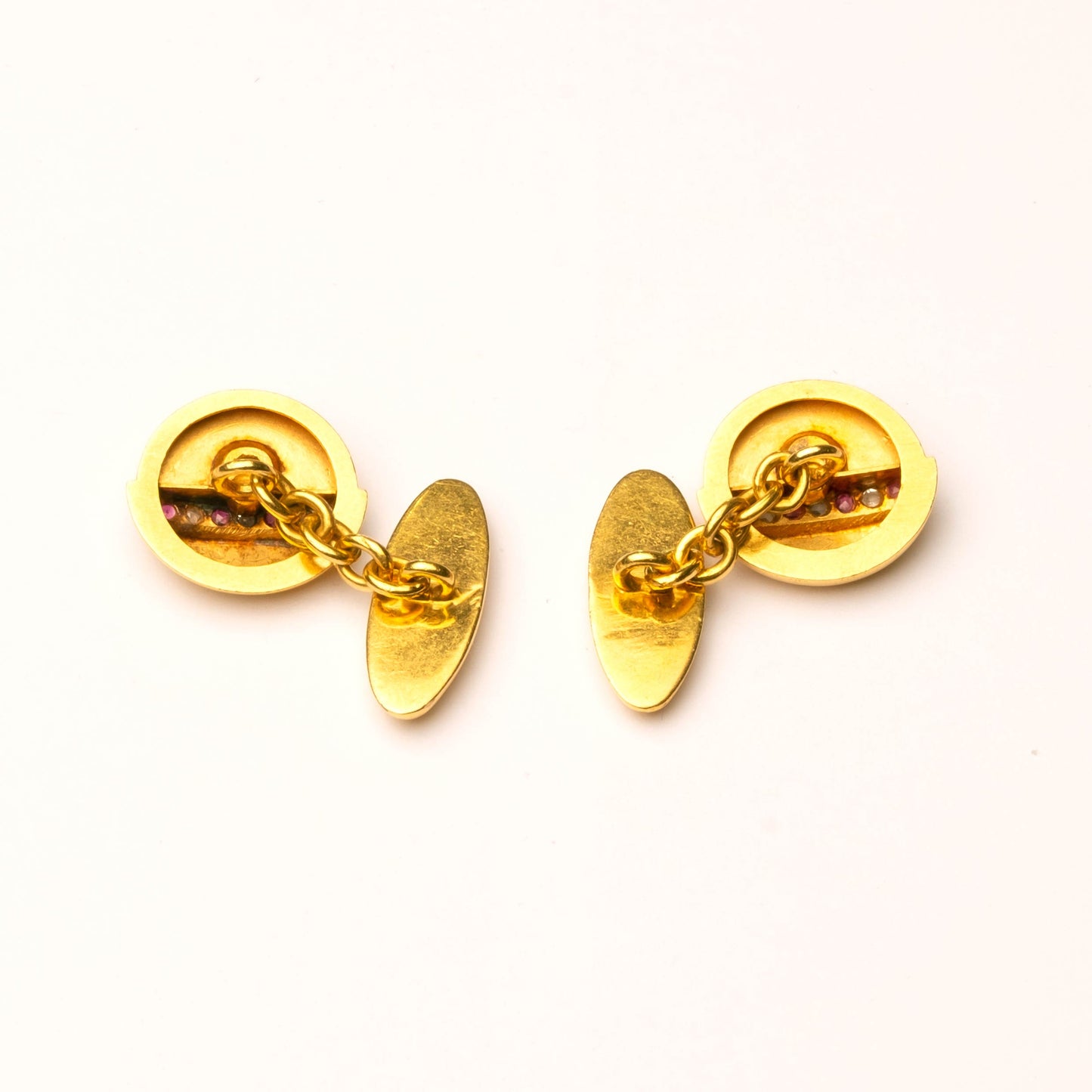 Antique Ruby & Diamond Cufflinks