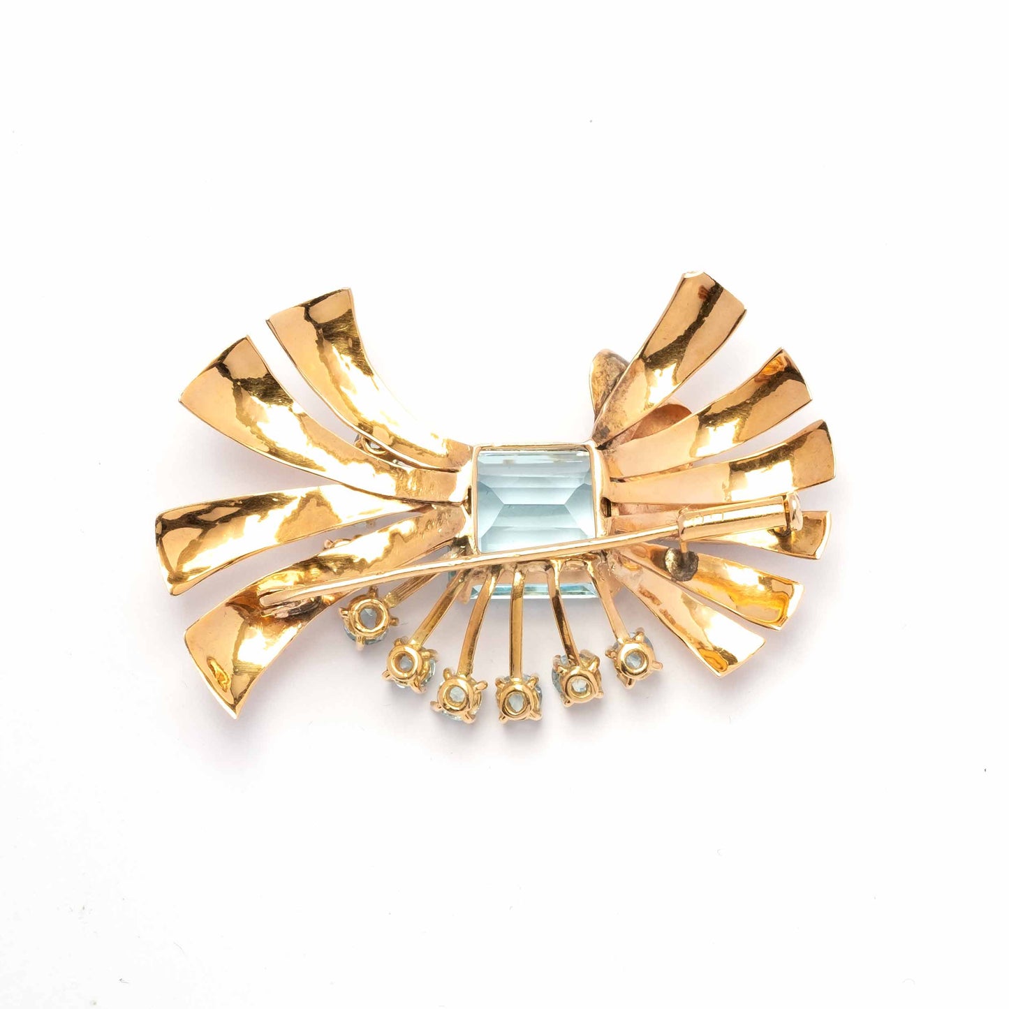 1940s Acquamarine brooch