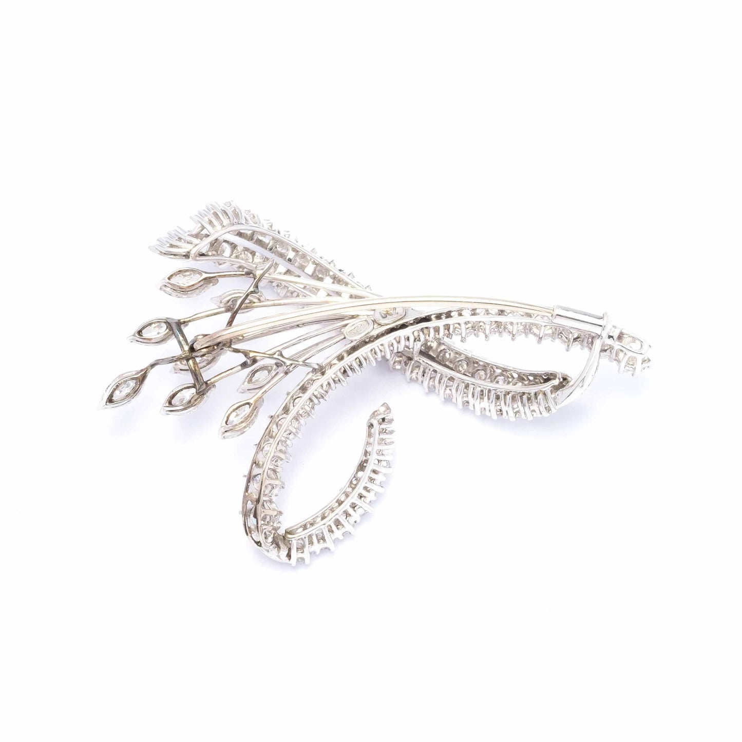 1970s White Gold and Diamonds brooch