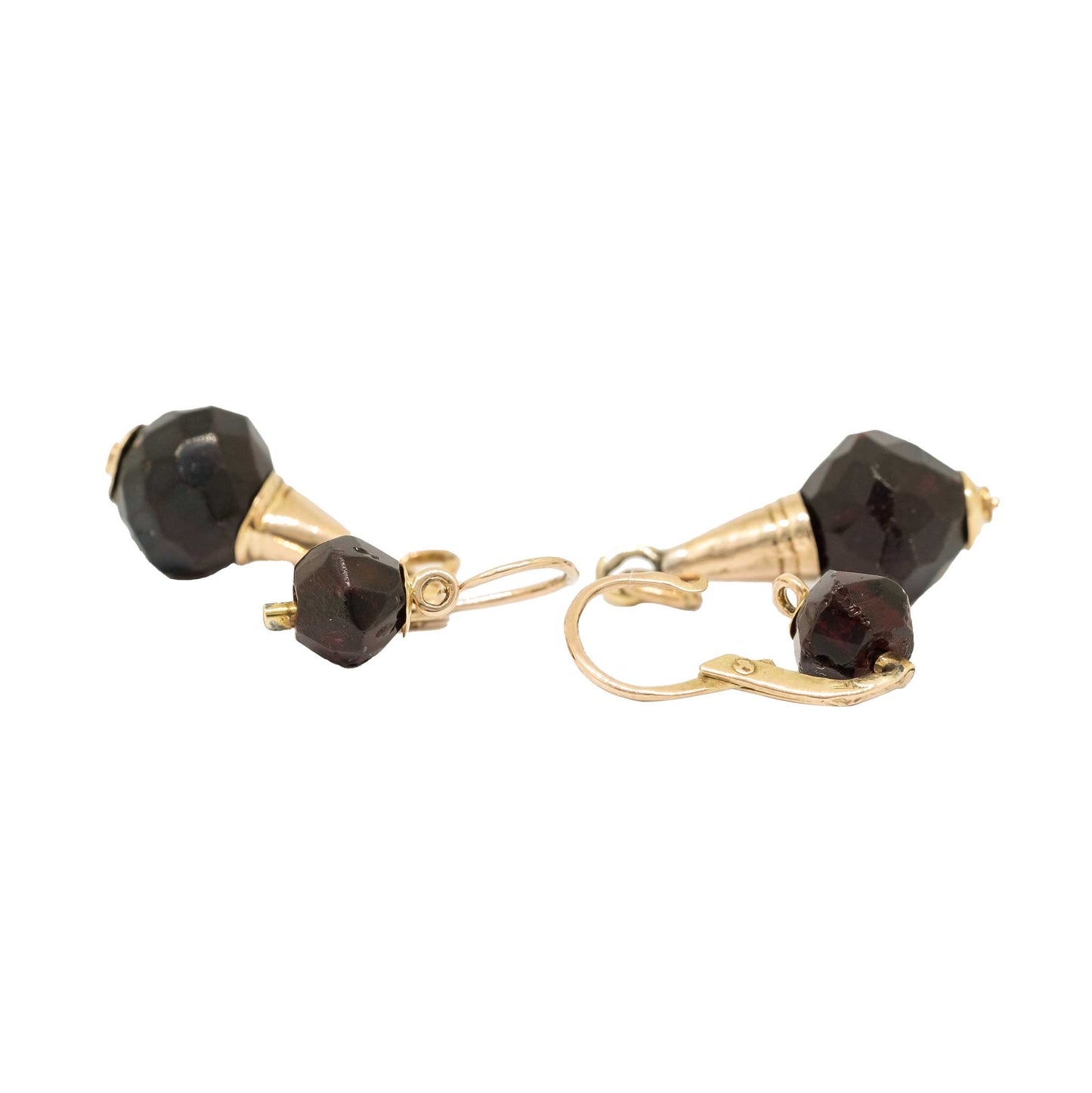 Antique Faceted Garnet Earrings