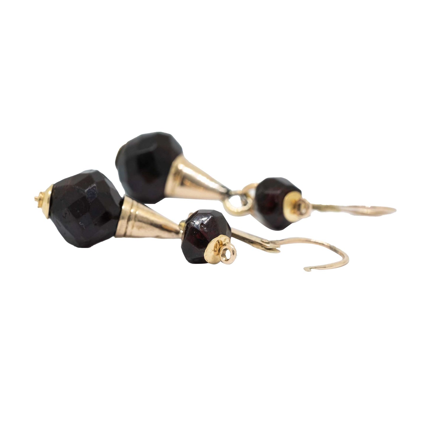 Antique Faceted Garnet Earrings