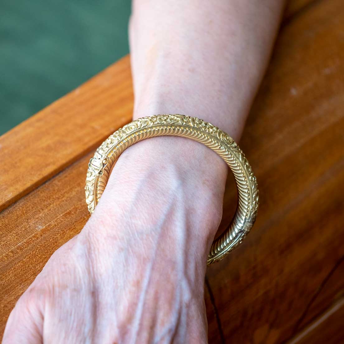 Antique gold Bangle