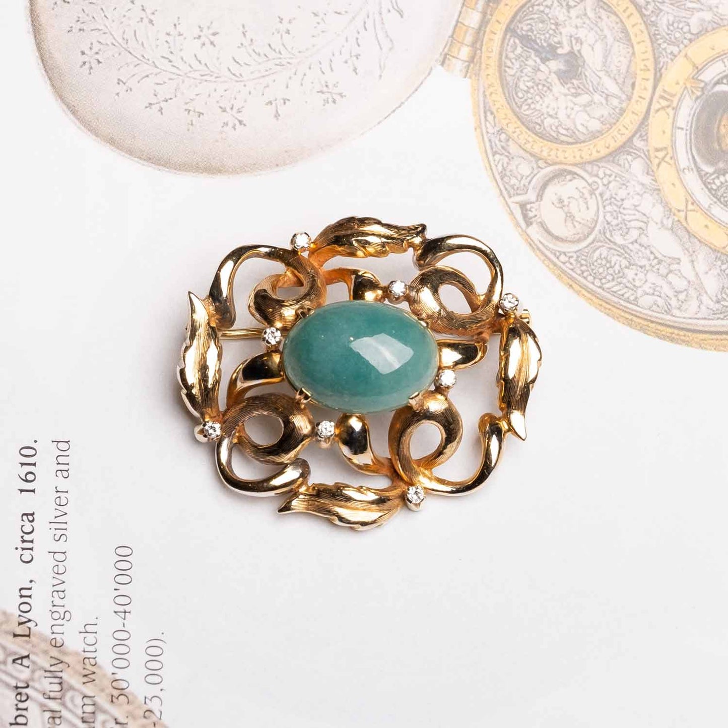 1950 Jadeite Brooch