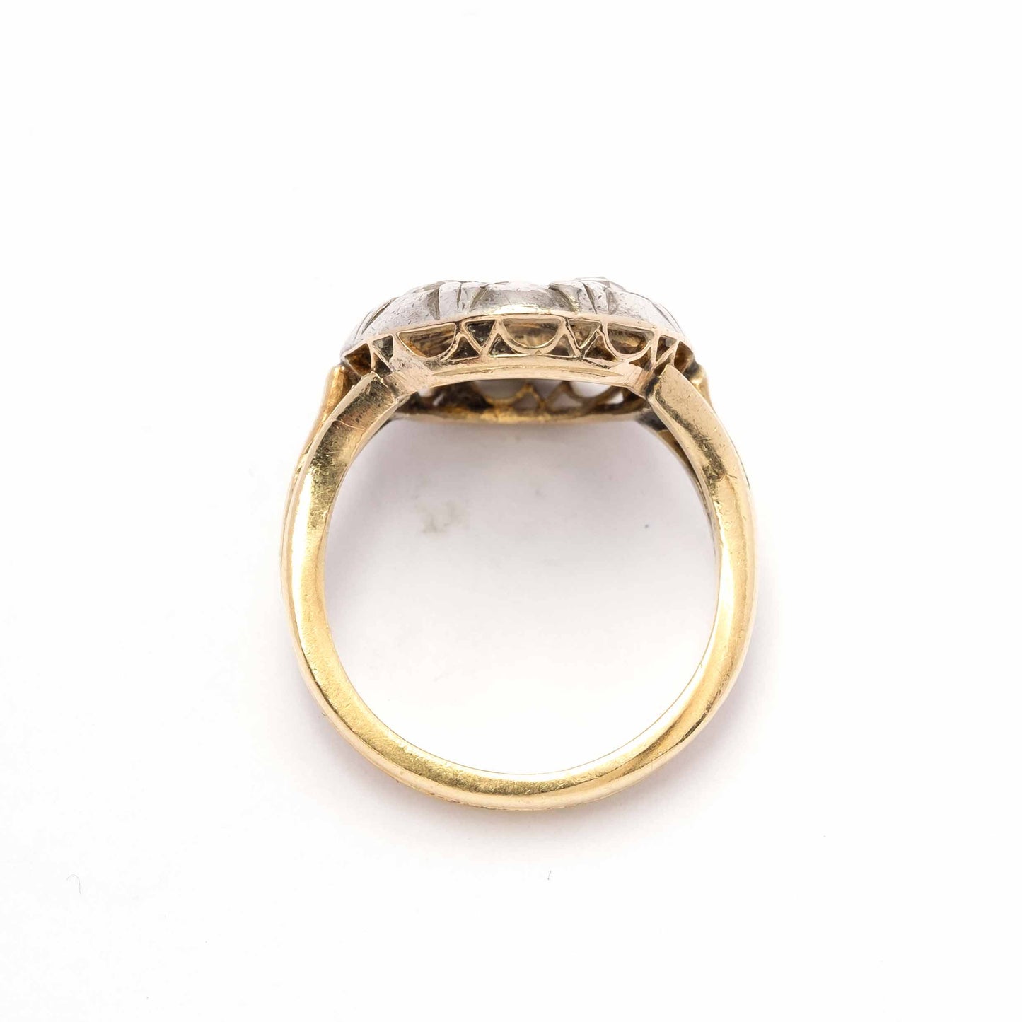 Corone' rose cut diamond ring