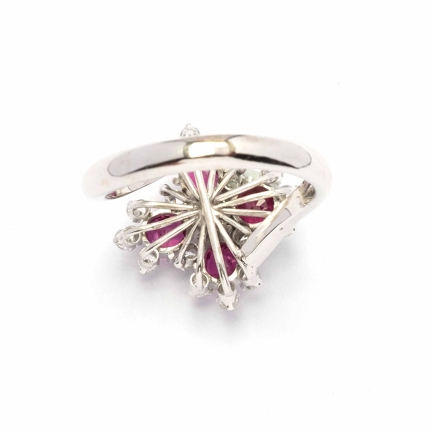Vintage ruby and diamond ring