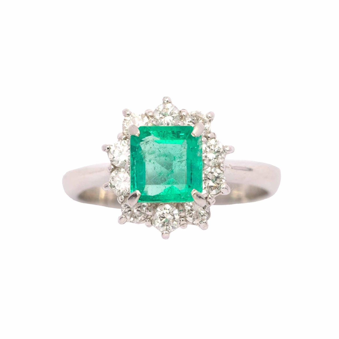 Vintage emerald and diamonds ring
