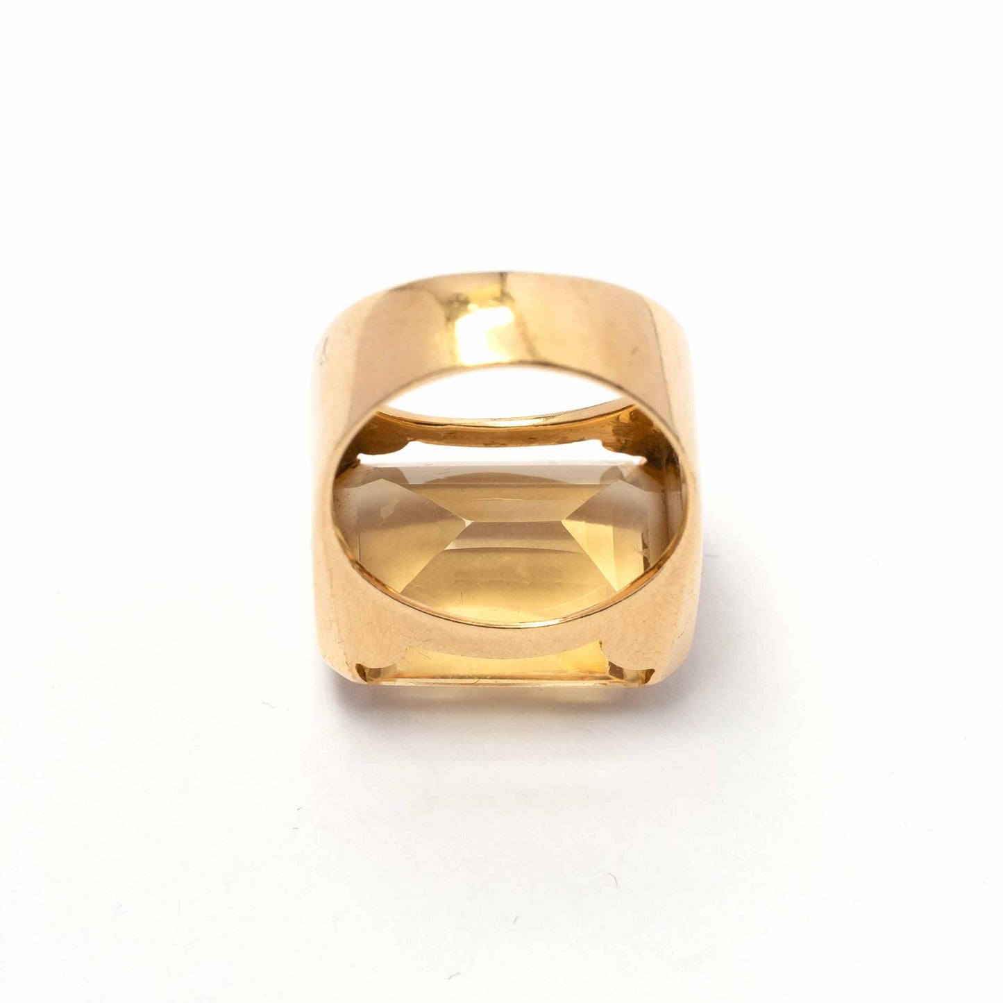 Vintage citrine quartz ring