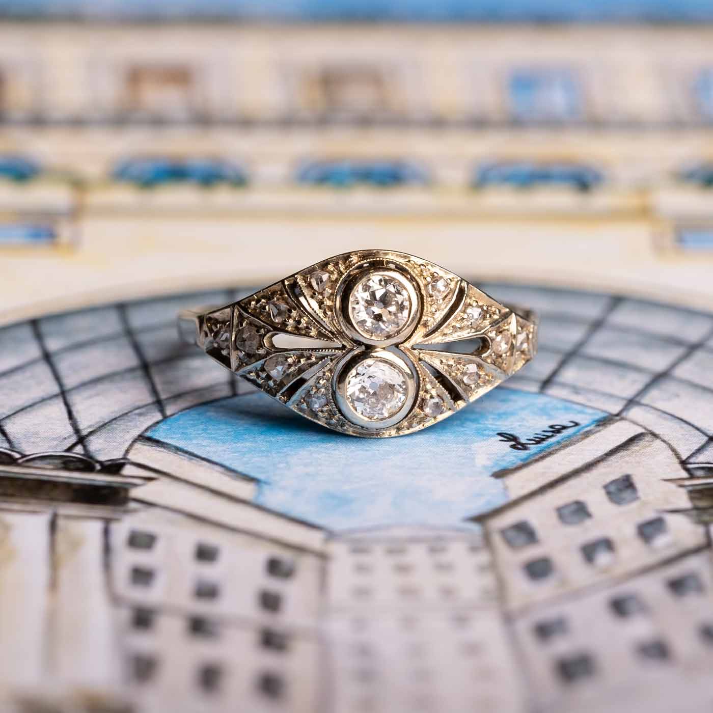 1920s ring with diamonds