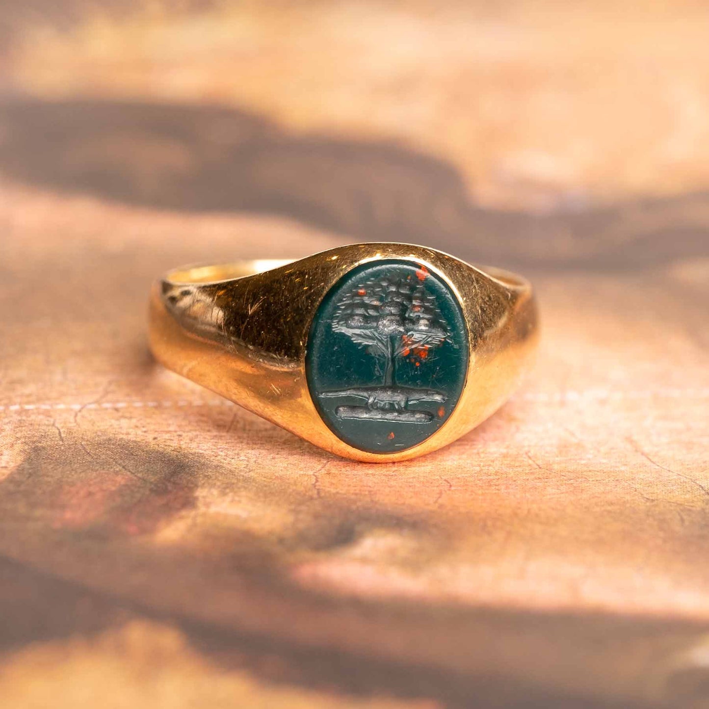 Tree of Life intaglio signet ring