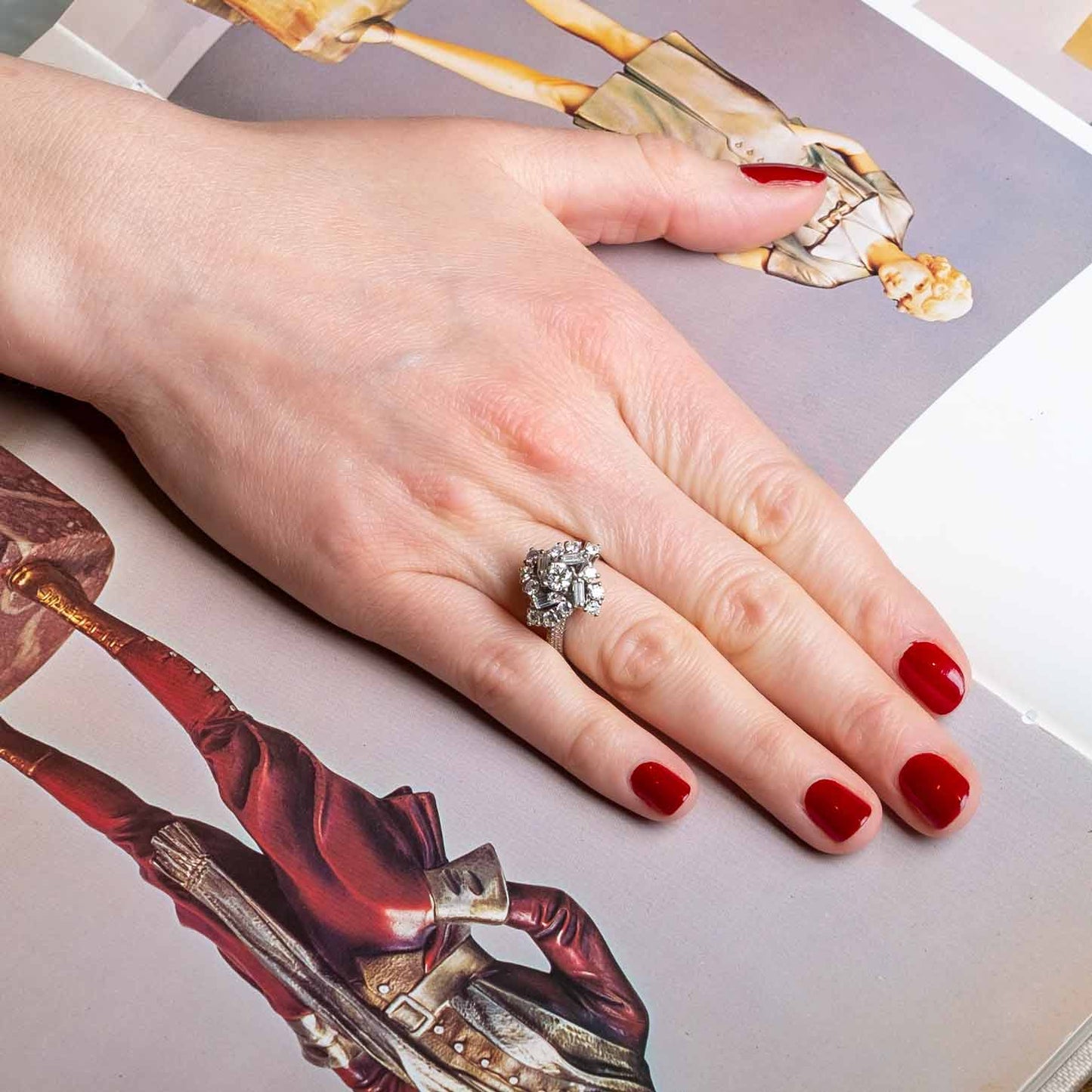 1960s fantasy diamond ring