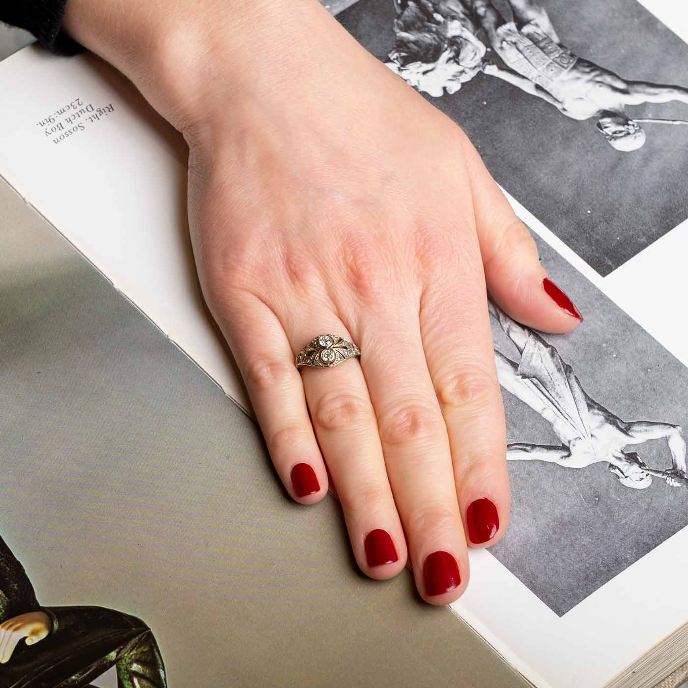 1920s ring with diamonds