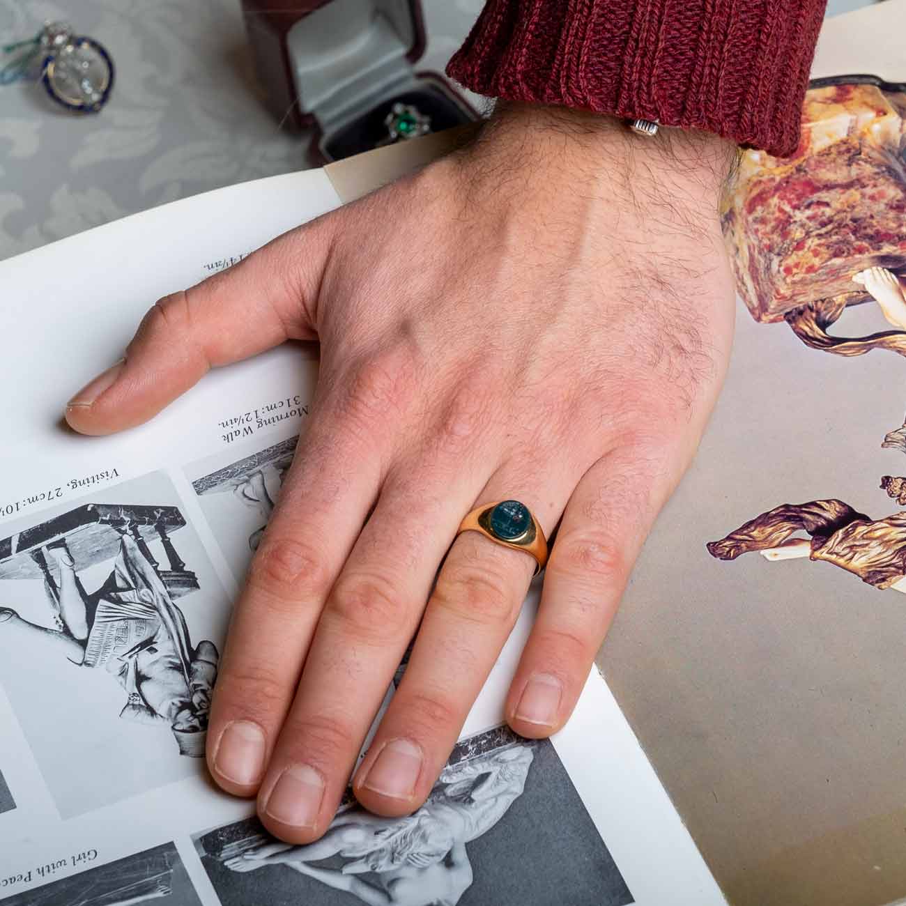 Tree of Life intaglio signet ring