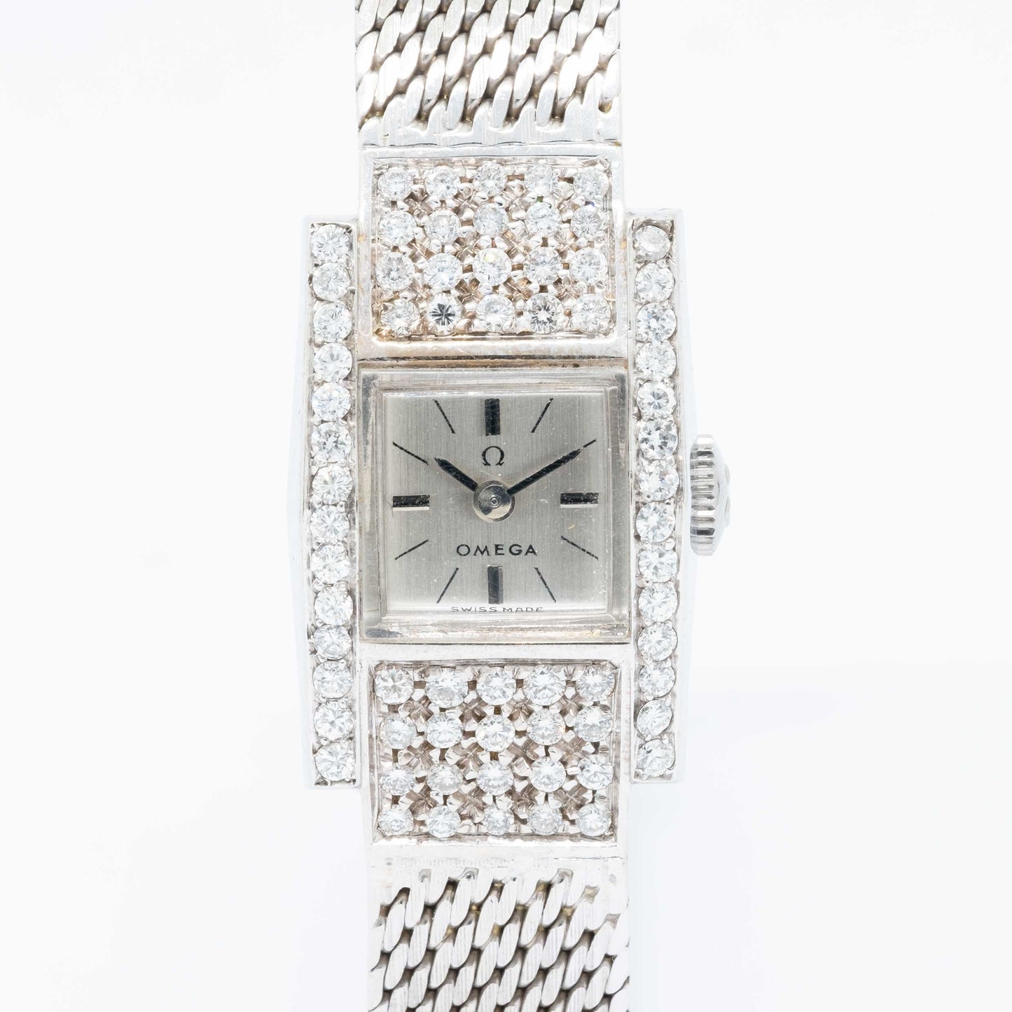 Omega Ladies watch white gold and diamonds