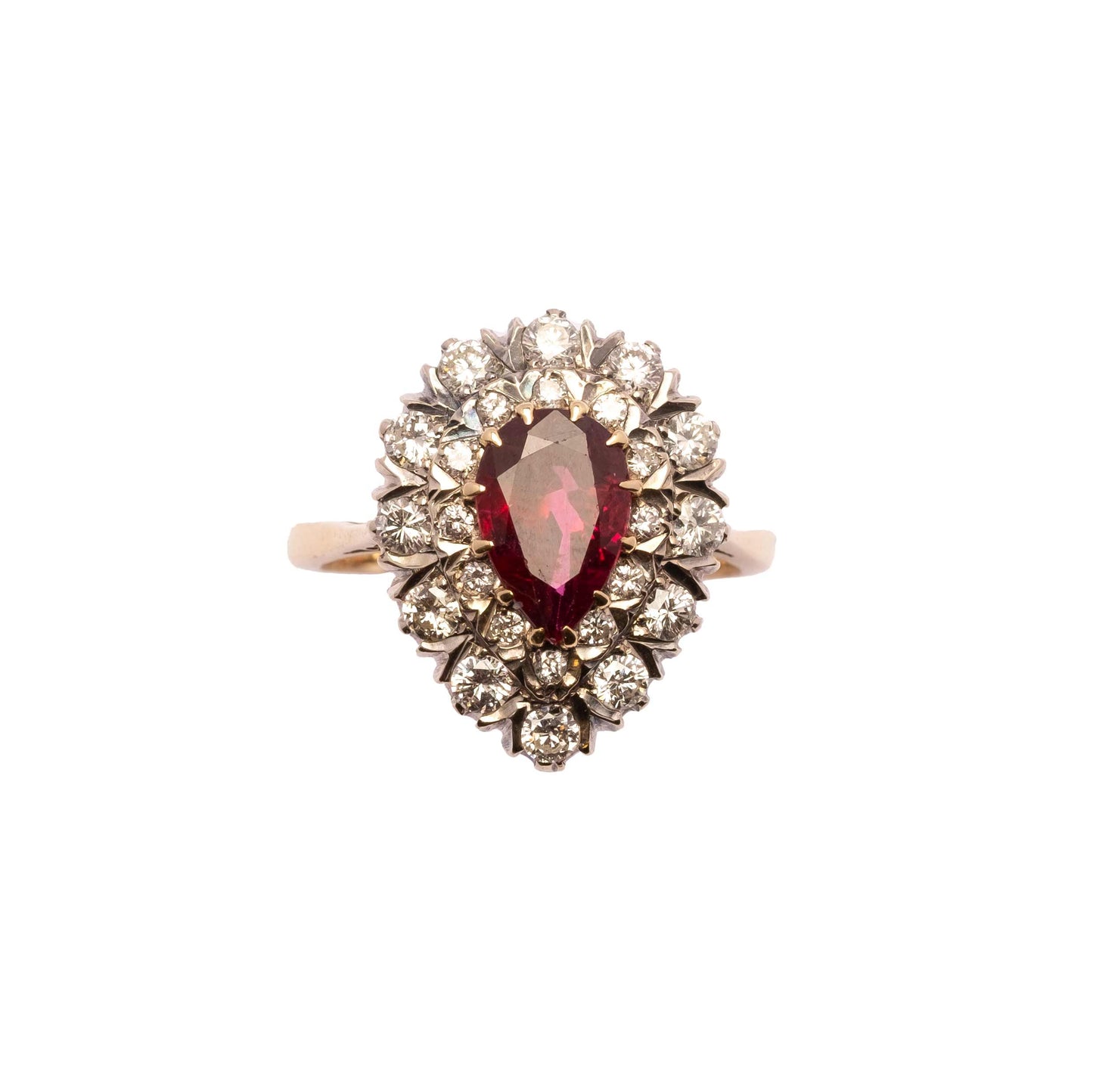 Ruby and diamonds Vintage ring