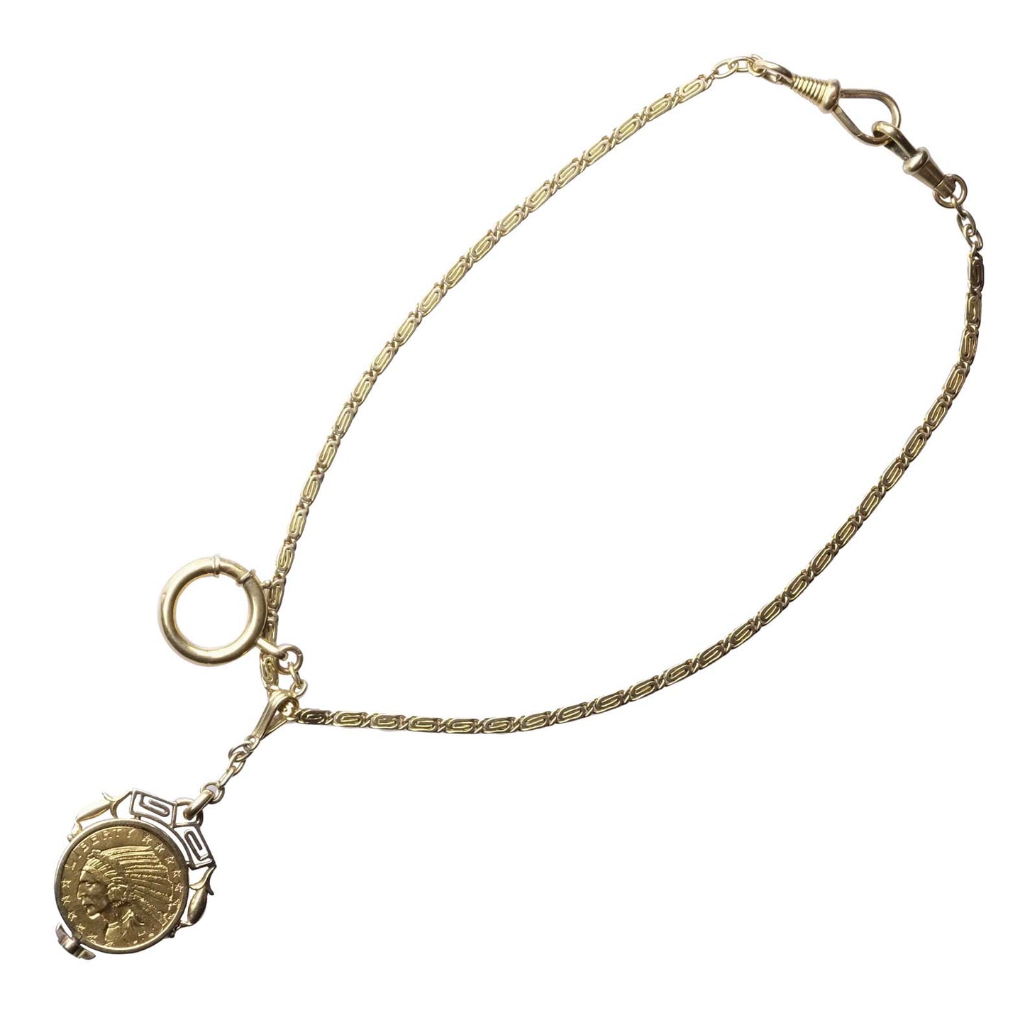 5 Dollar Gold Coin Watch Chain