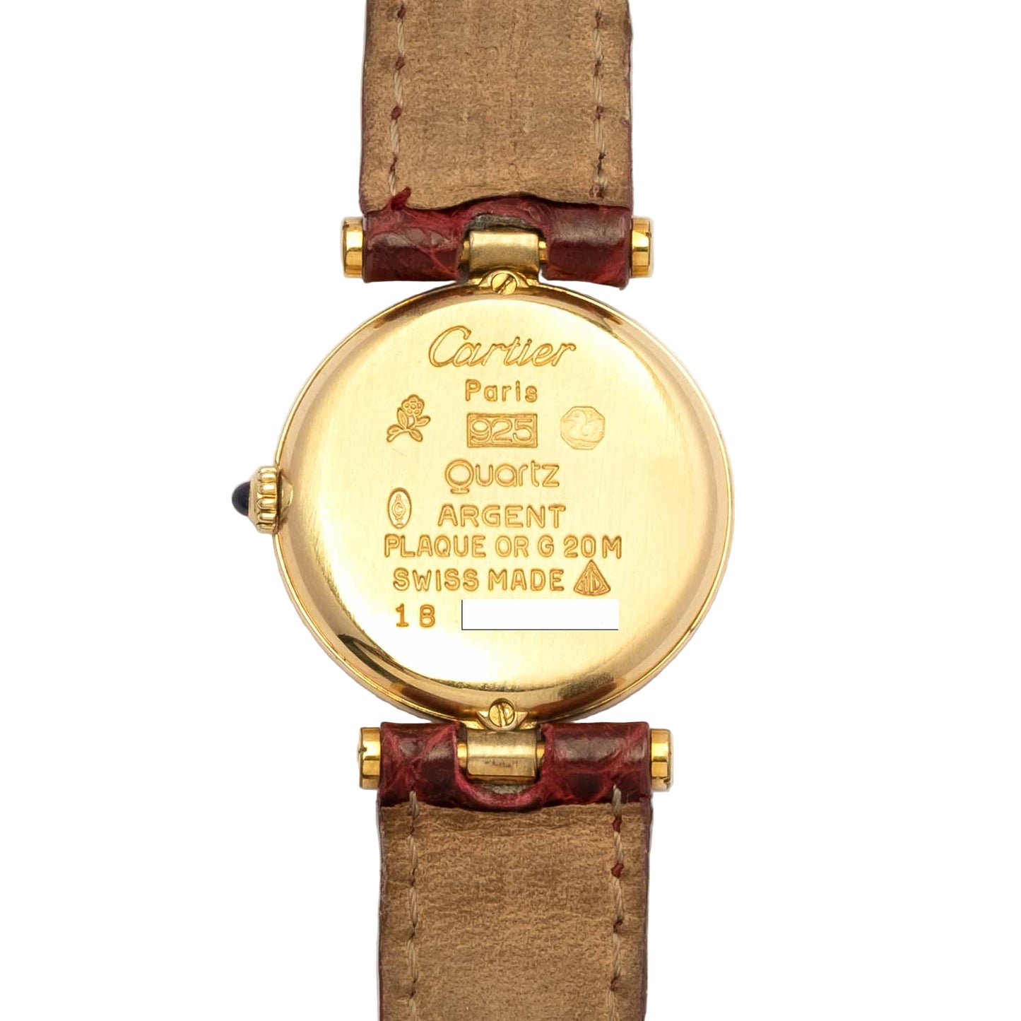 Vintage Must de Cartier Women’s Watch in Gilded Silver