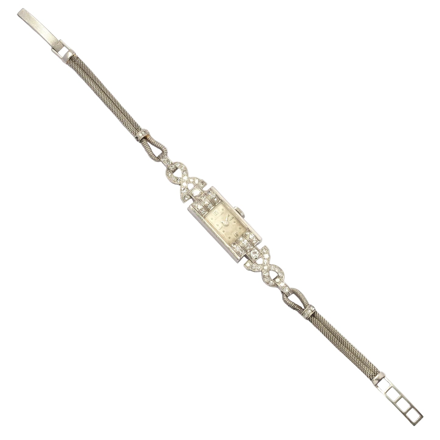 Art Déco Ladies’ Watch in Platinum with Diamonds – 1920s/30s