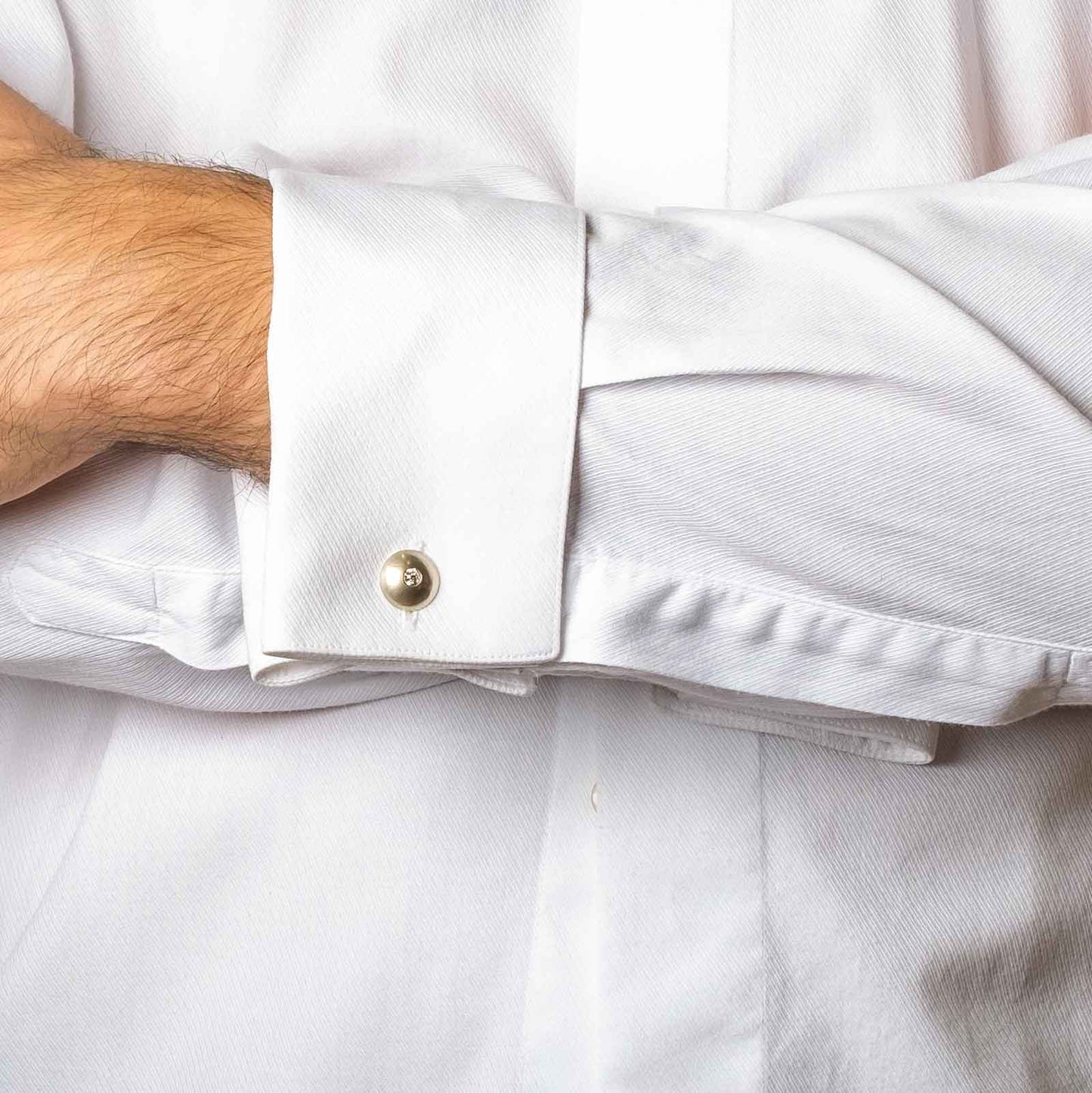 Art Deco 9ct Gold Double Cufflinks with Buttons – Day & Night, 1930s