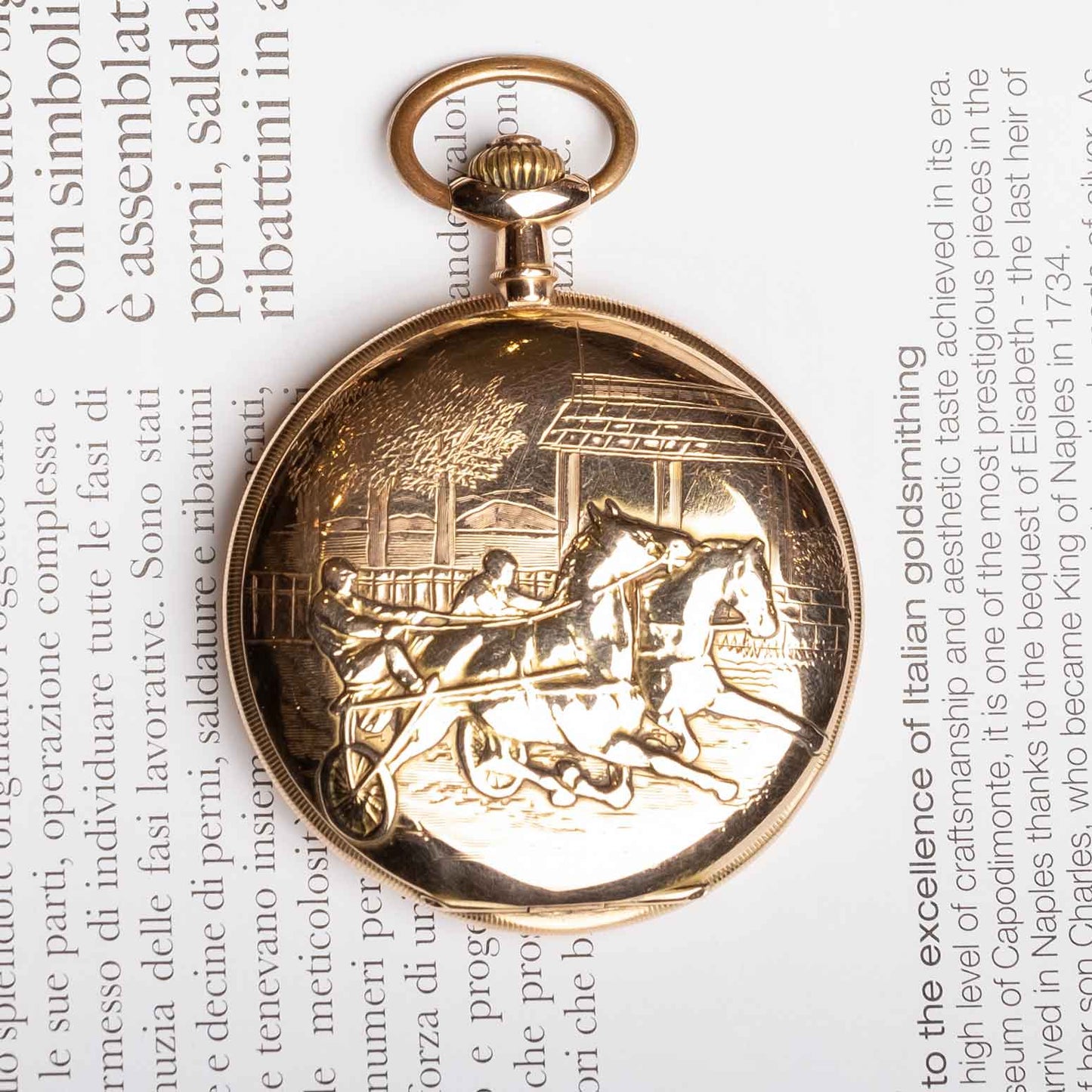 Gold Pocket Watch Signed “Initiative” – Lever Escapement with Breguet Hairspring, Early 20th Century