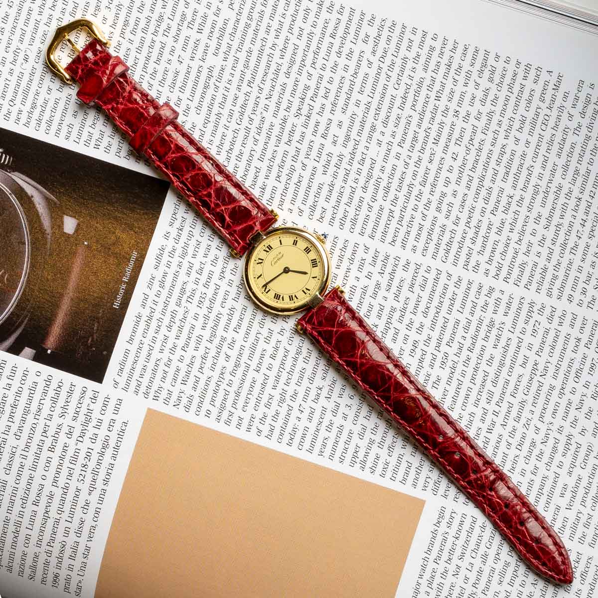 Vintage Must de Cartier Women’s Watch in Gilded Silver