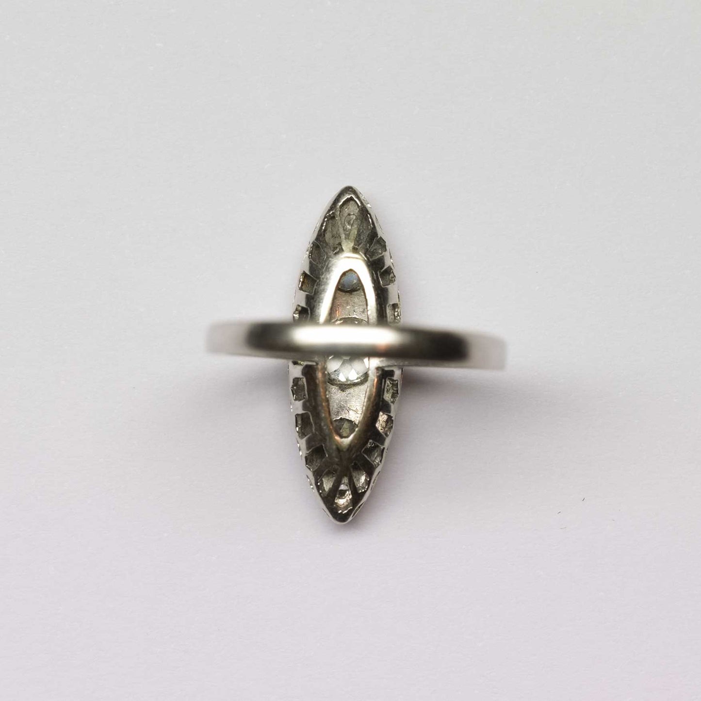 Marquise Ring with Old Cut Diamonds