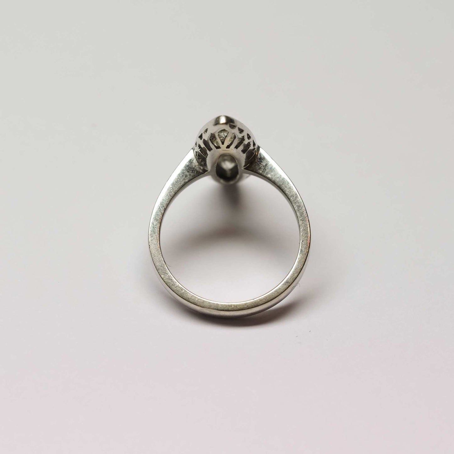 Marquise Ring with Old Cut Diamonds