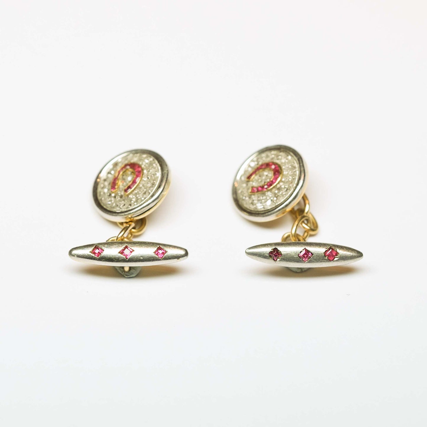 Art Deco Diamonds & Rubies Cufflinks