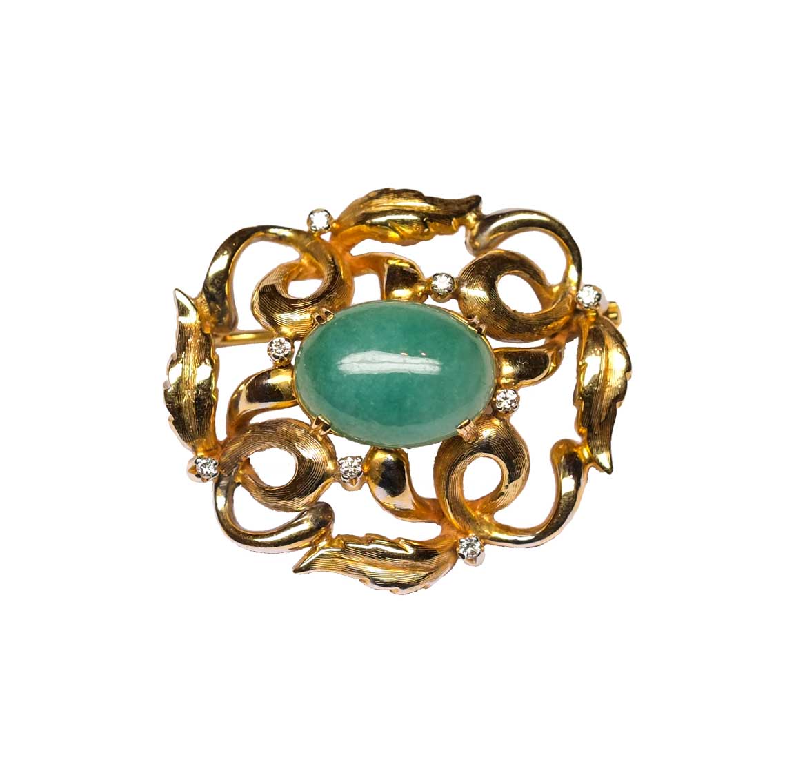 1950 Jadeite Brooch