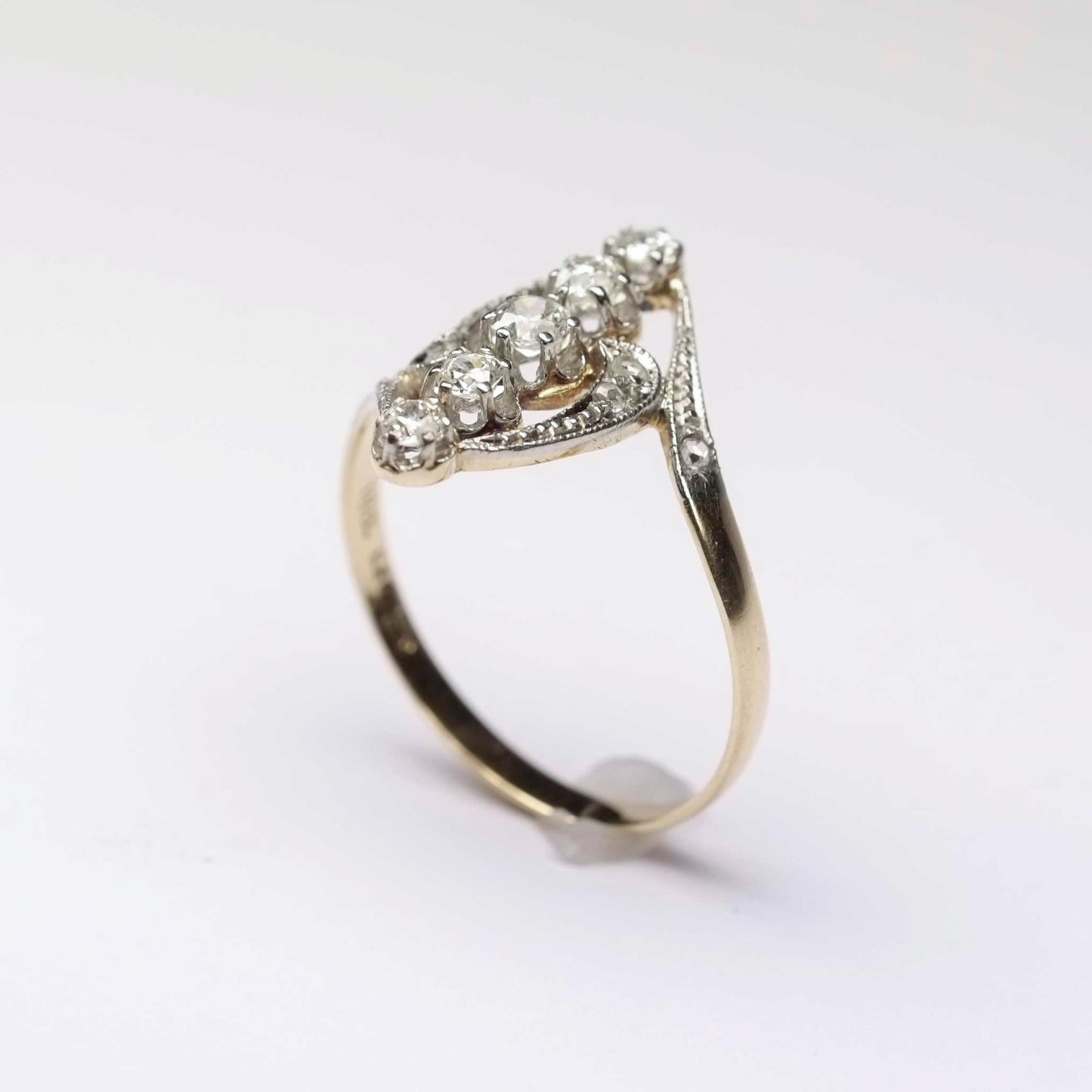 Art Nouveau Ring with Diamonds