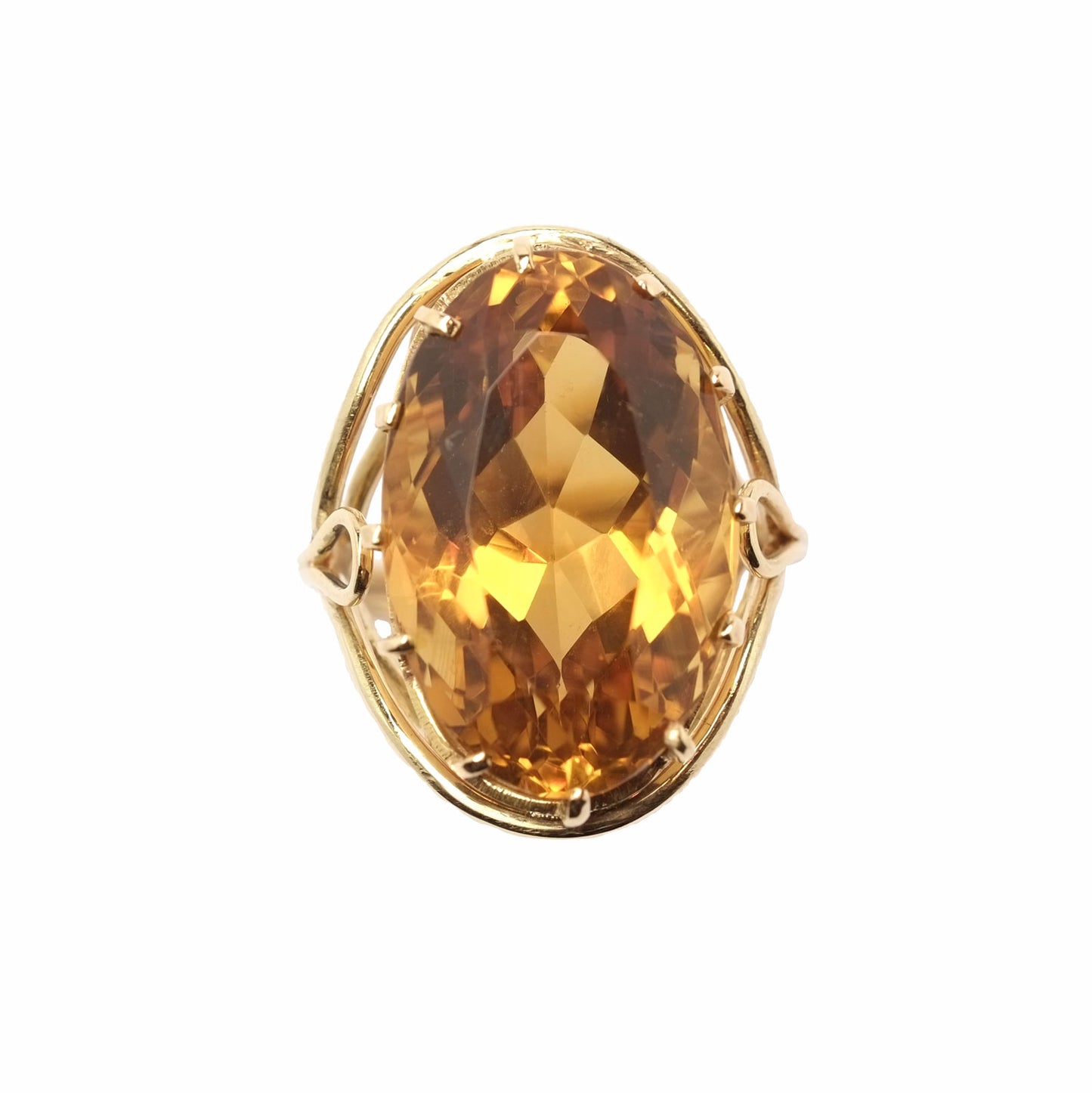 Vintage Citrine Quartz Ring