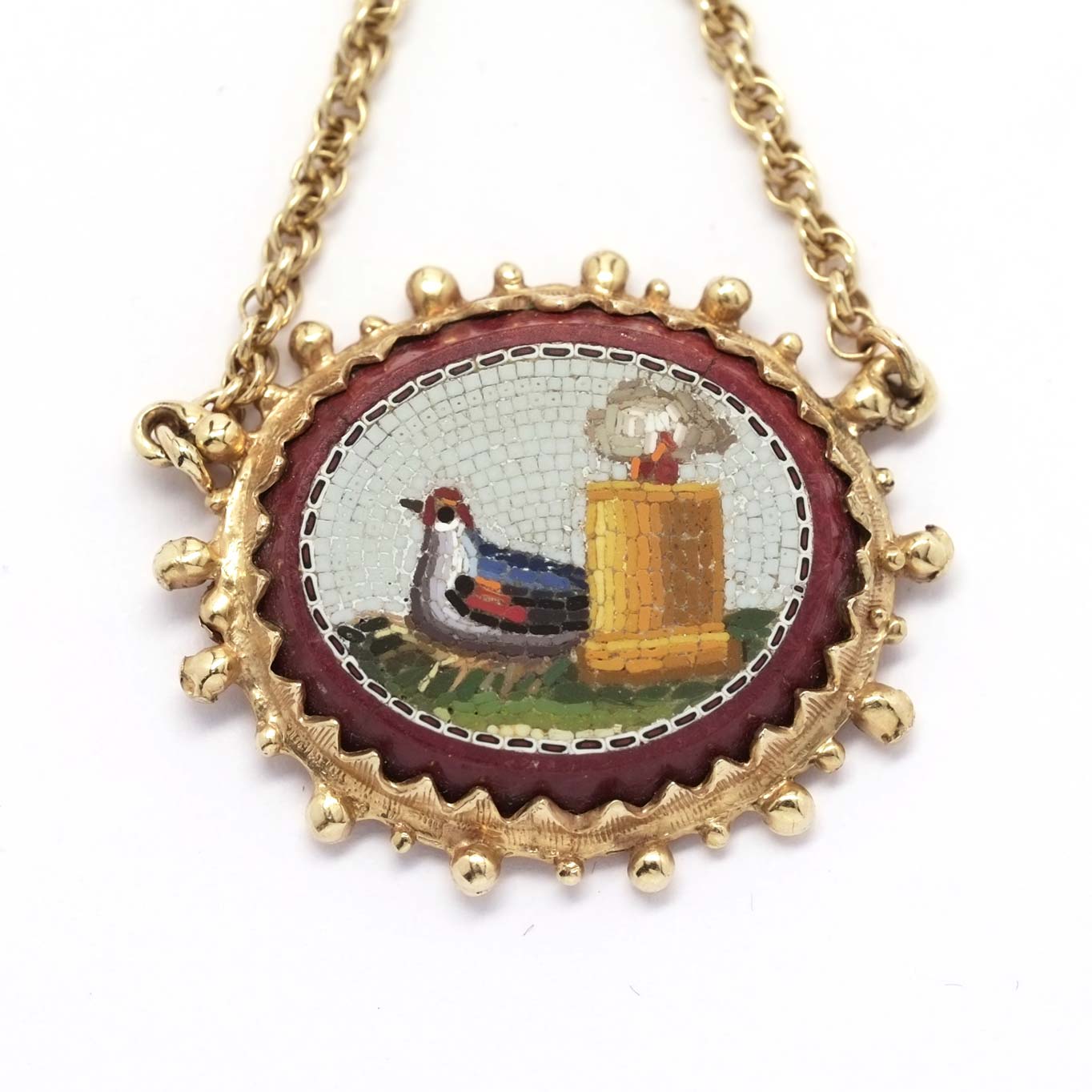 Bird Micromosaic Earrings