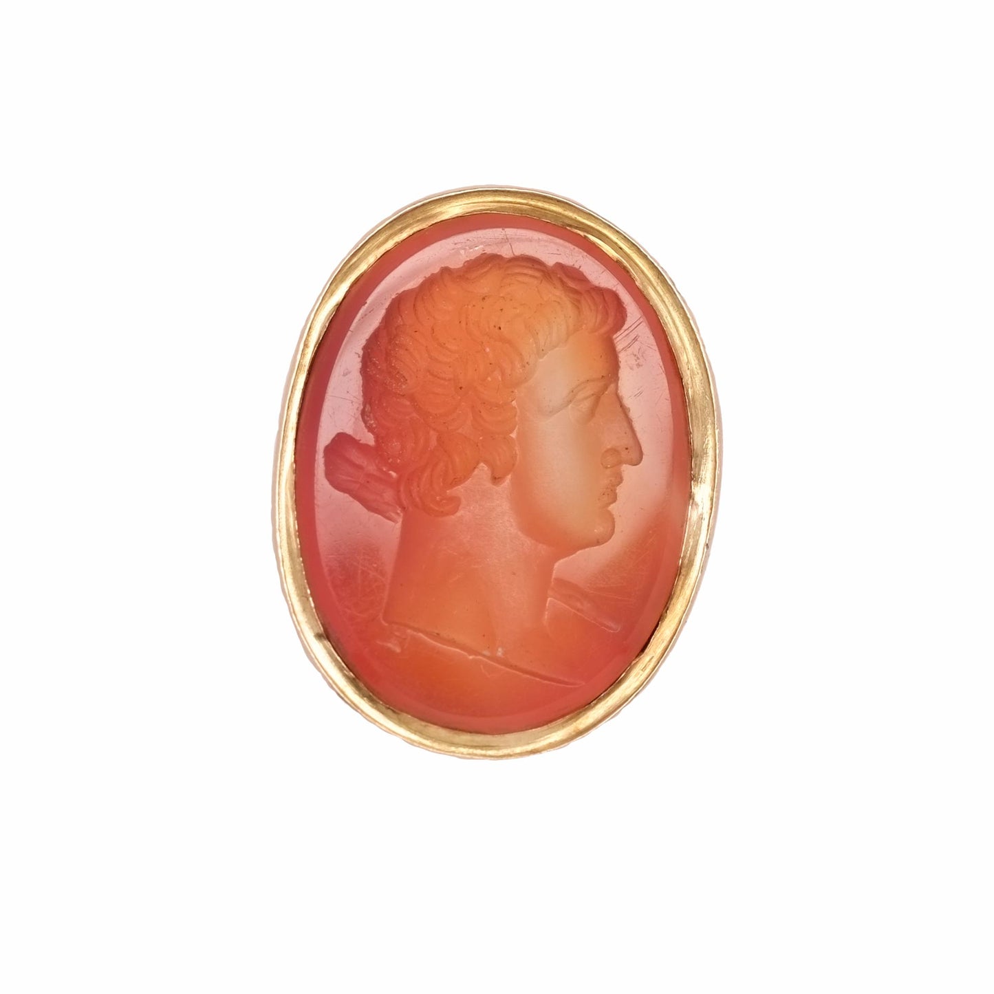 Carnelian Intaglio Seal Pendant