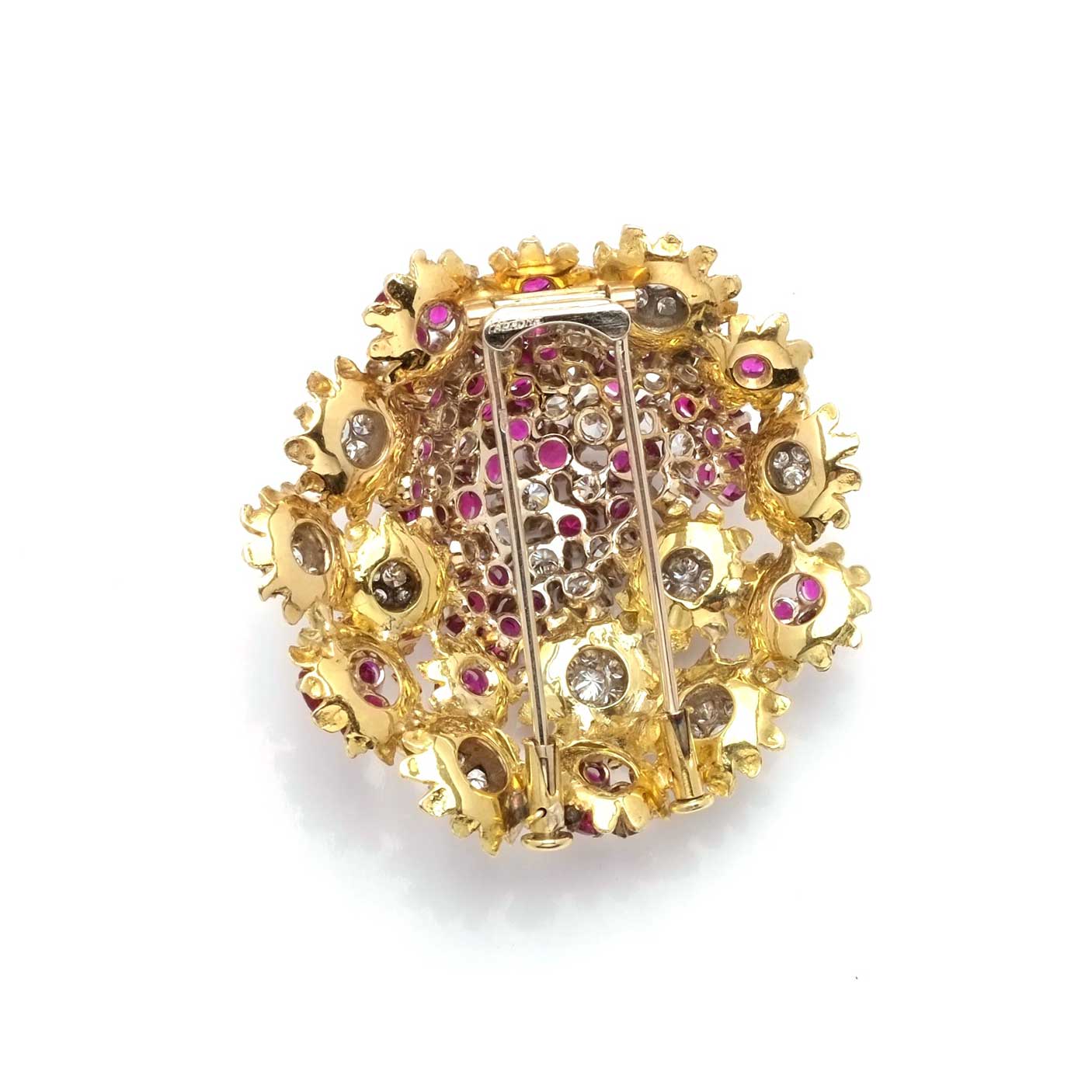 Faraone Rubies Brooch 1960