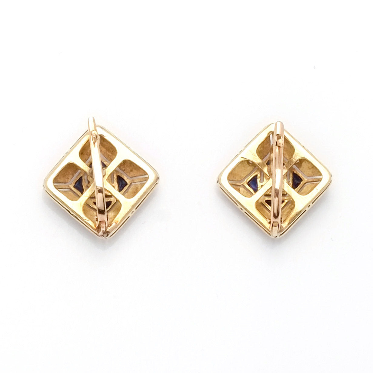 Art Deco Sapphire Earrings