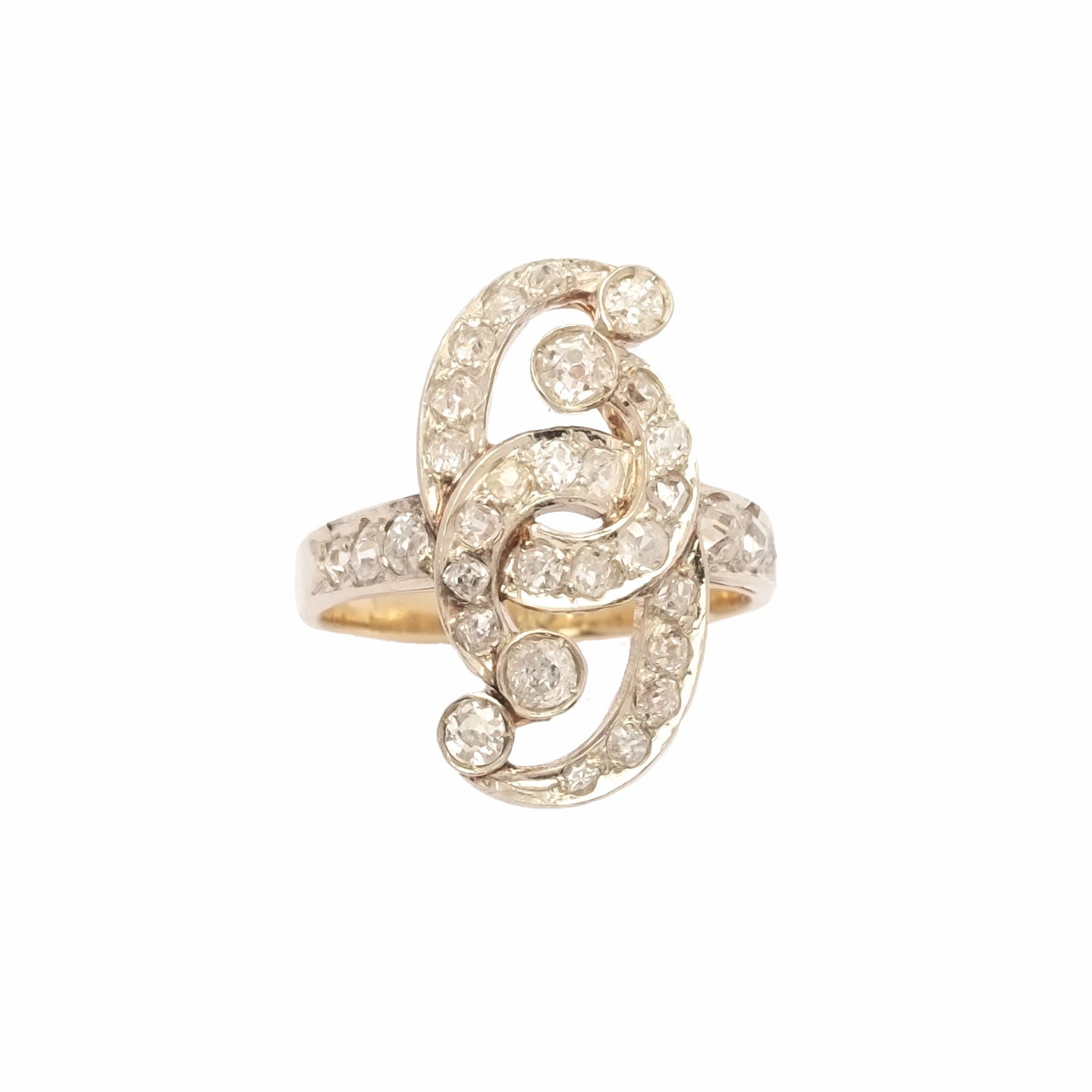 Art Deco Contrarié Ring