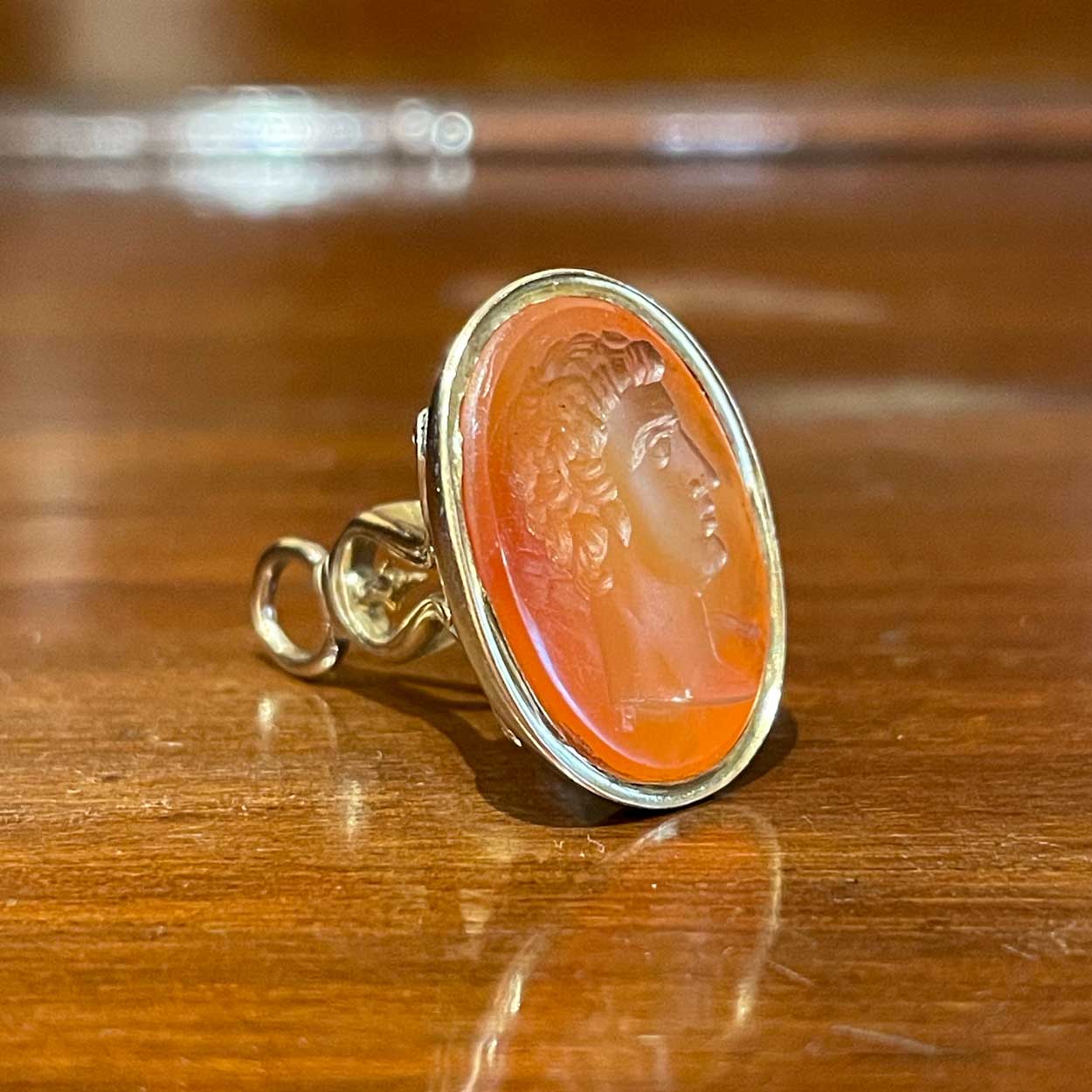 Carnelian Intaglio Seal Pendant