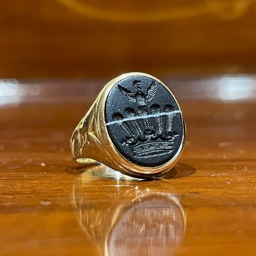 Agate Signet Ring 1883