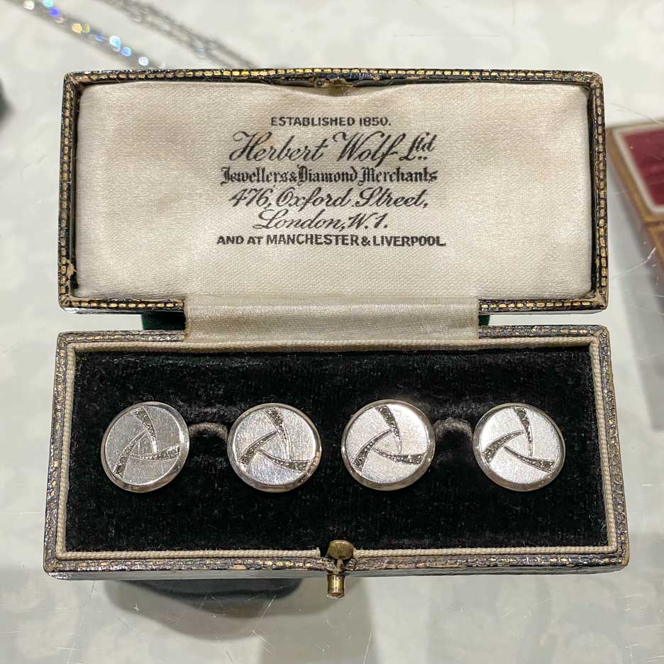 Infinity Art Deco Cufflinks