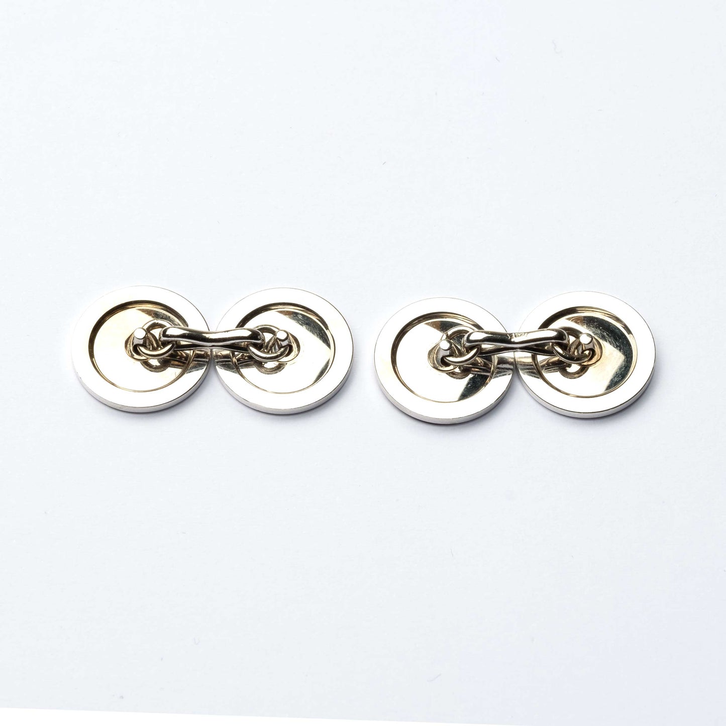 White Gold and Diamond Cufflinks