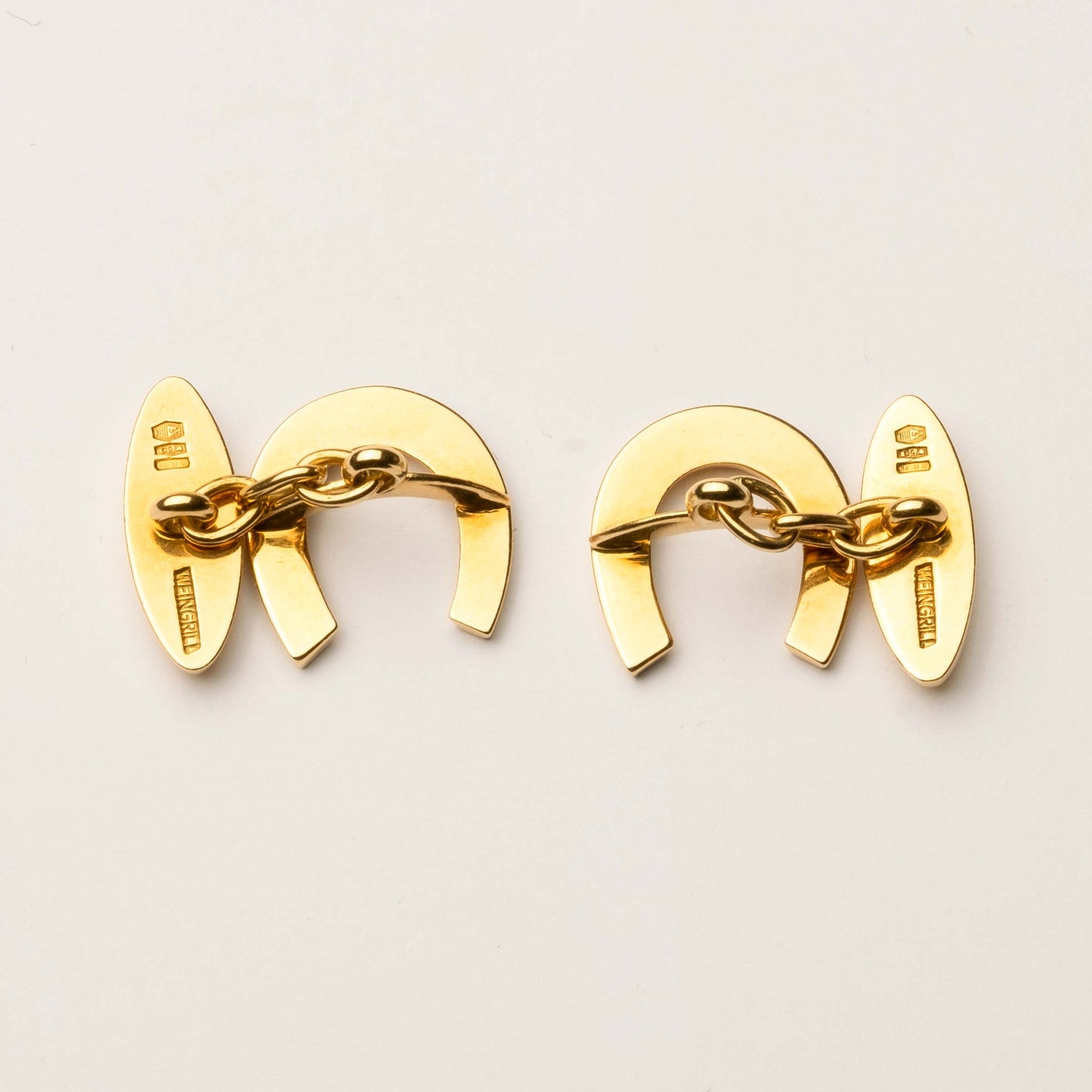 Horseshoe Cufflinks Signed Weingrill