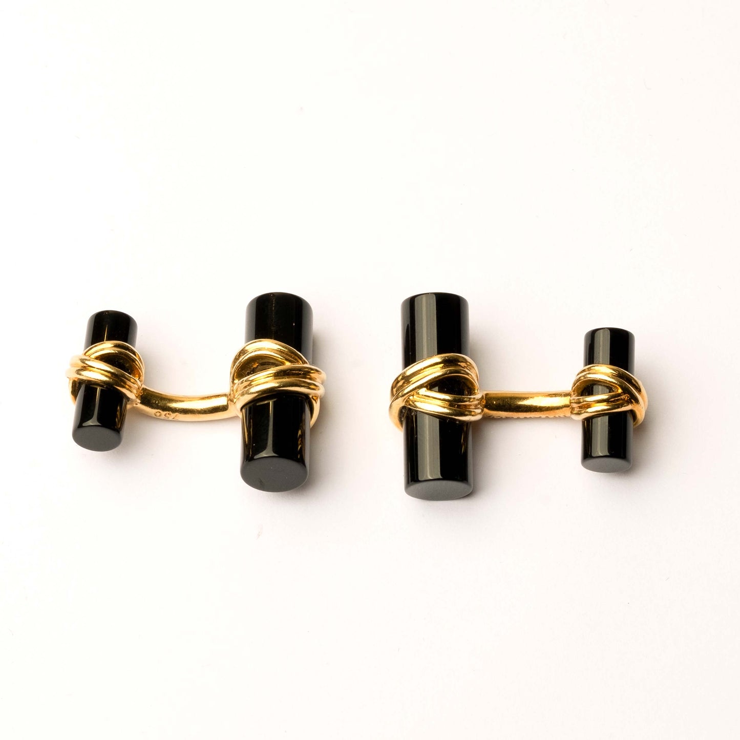 Tiffany & Co. Gold and Onyx Cufflinks