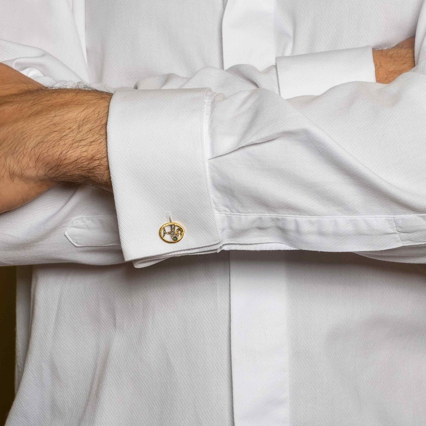 1930s Caduceus Symbol Cufflinks