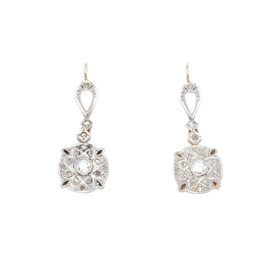 Art Deco diamond earrings